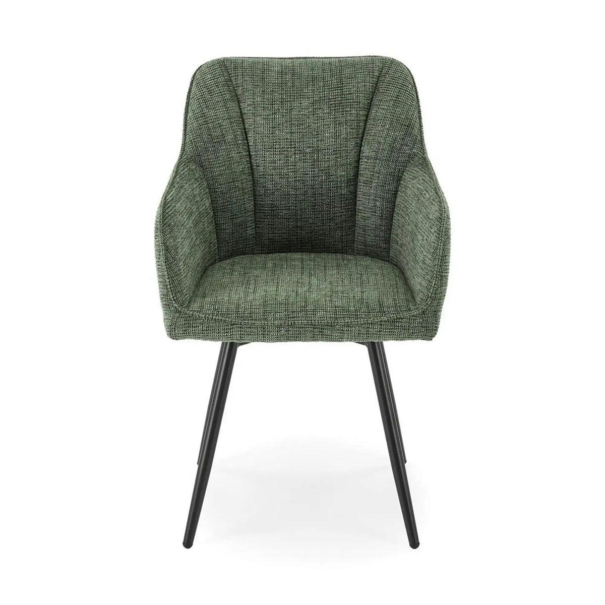 Scaun K576, verde olive/negru, stofa clasica/otel, 54x60x85 cm