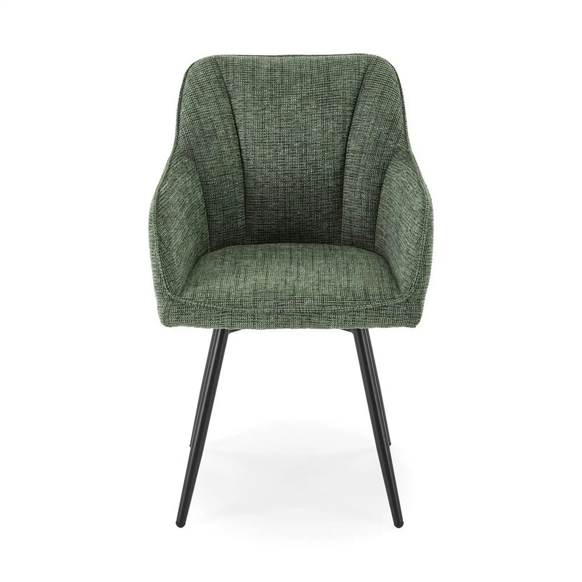Scaun K576, verde olive/negru, stofa clasica/otel, 54x60x85 cm