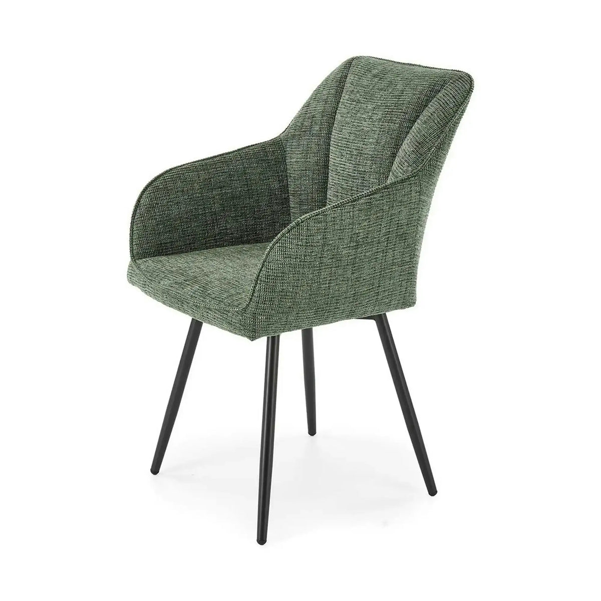 Scaun K576, verde olive/negru, stofa clasica/otel, 54x60x85 cm