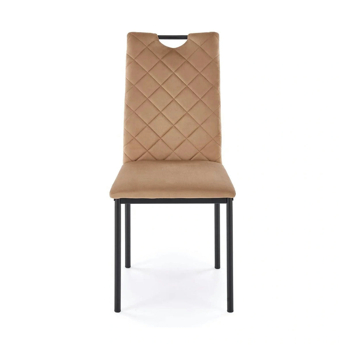 Scaun K577, bej - HLR 11, stofa catifelata/otel, 43x53x93 cm
