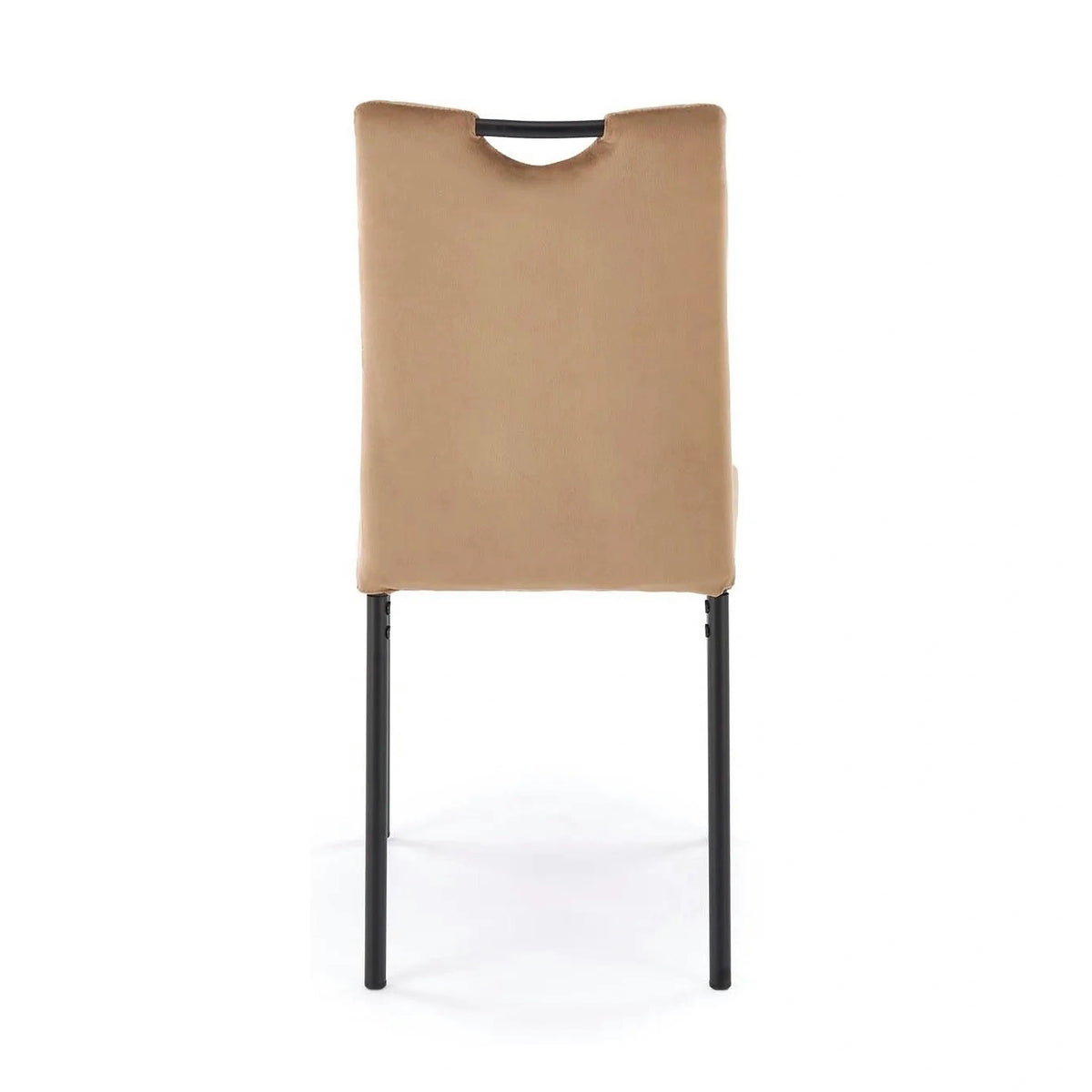Scaun K577, bej - HLR 11, stofa catifelata/otel, 43x53x93 cm