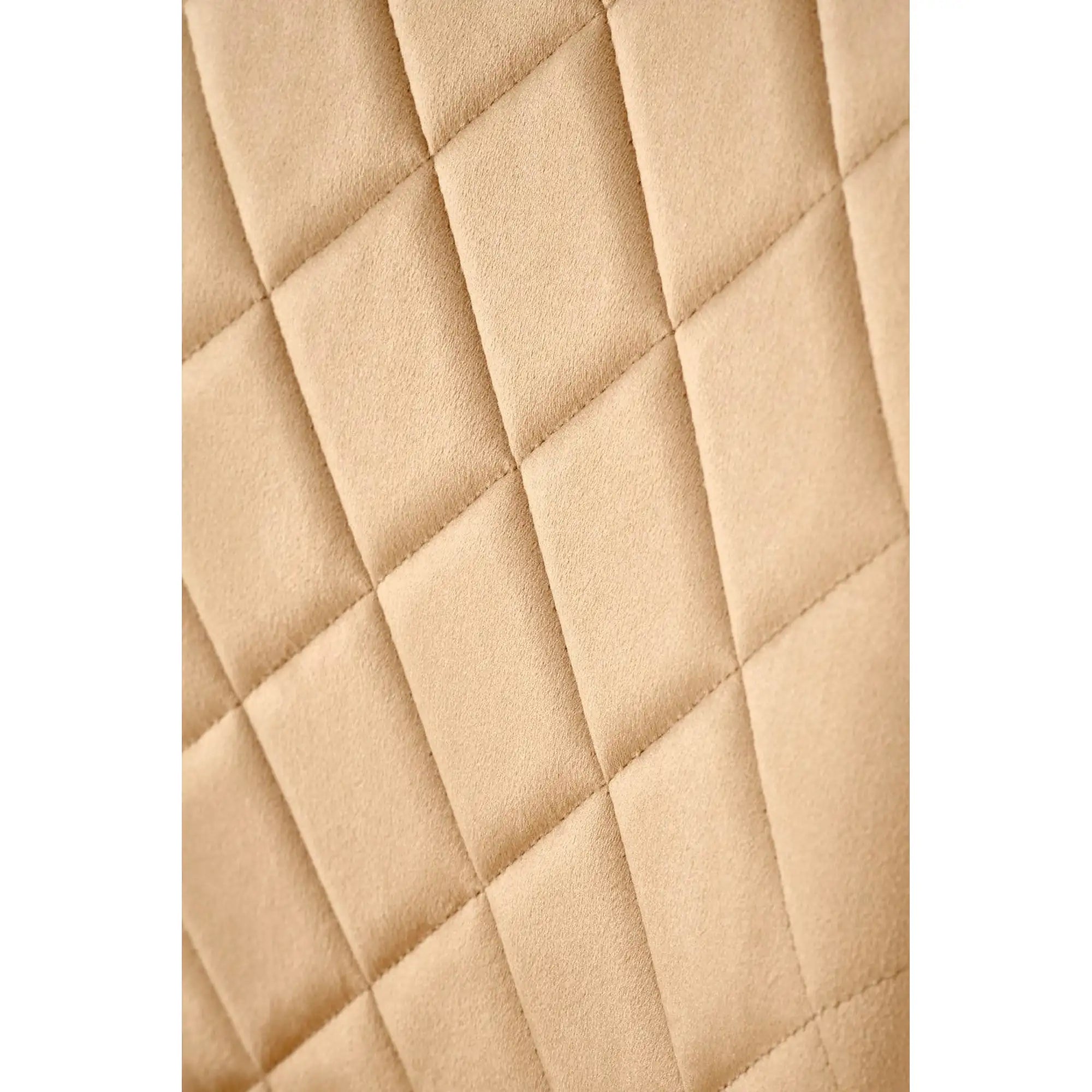 Scaun K578, bej - HLR 11/argintiu, stofa catifelata/otel, 43x53x93 cm