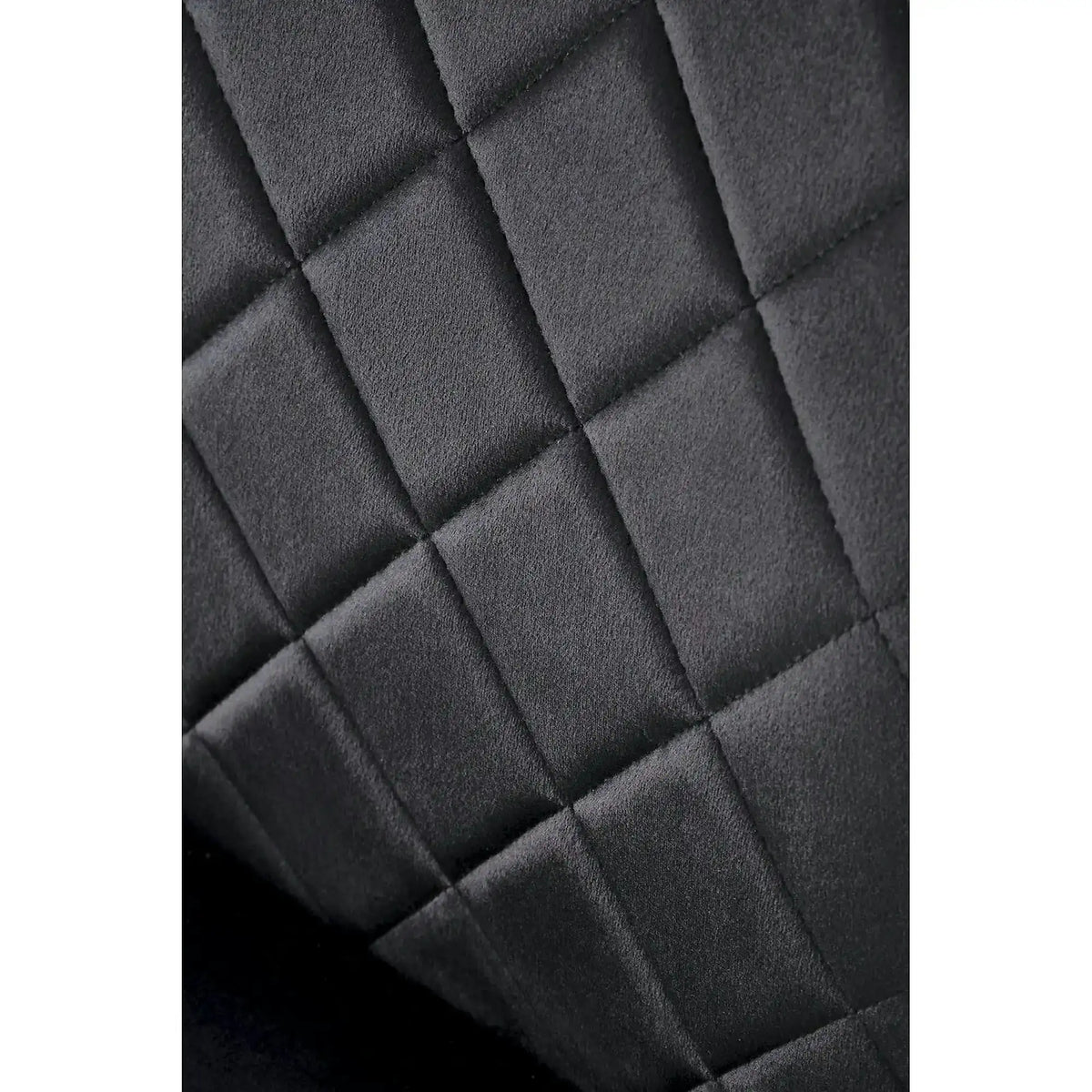 Scaun K578, negru - HLR 66/argintiu, stofa catifelata/otel, 43x53x93 cm