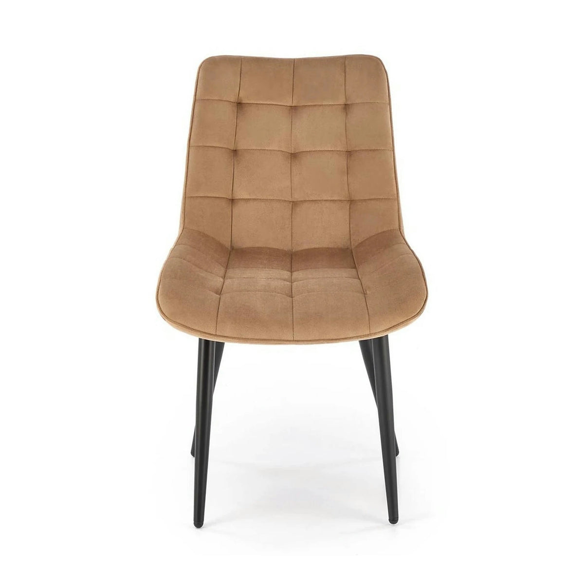 Scaun K580, bej - HLR 11, stofa catifelata/otel, 51x61x85 cm