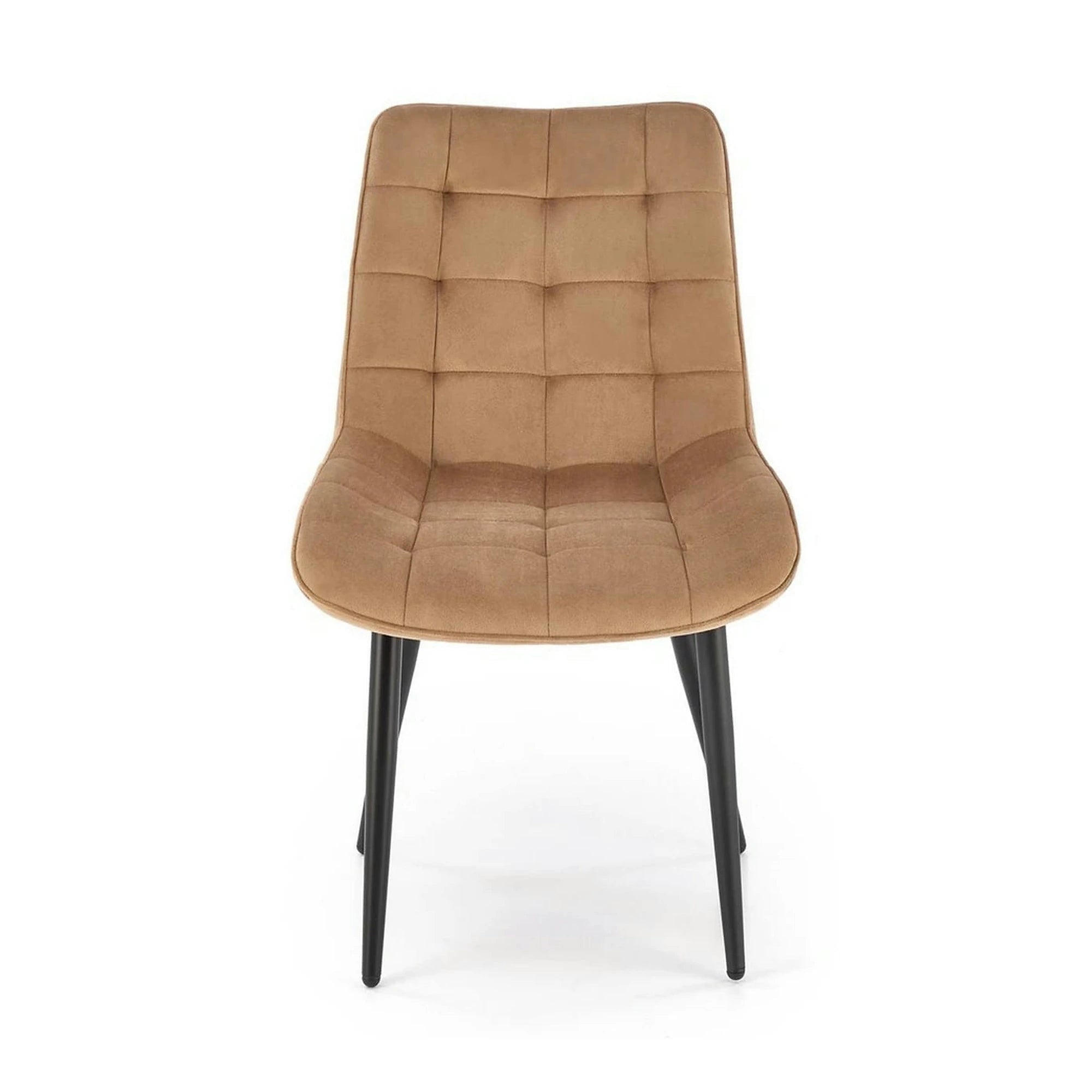 Scaun K580, bej - HLR 11, stofa catifelata/otel, 51x61x85 cm