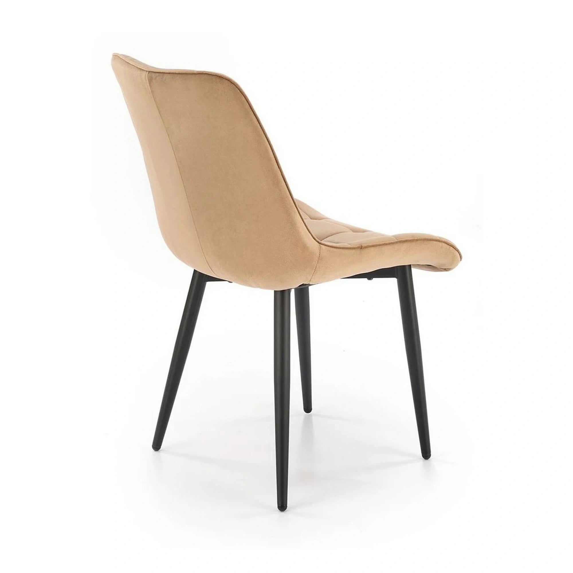 Scaun K580, bej - HLR 11, stofa catifelata/otel, 51x61x85 cm