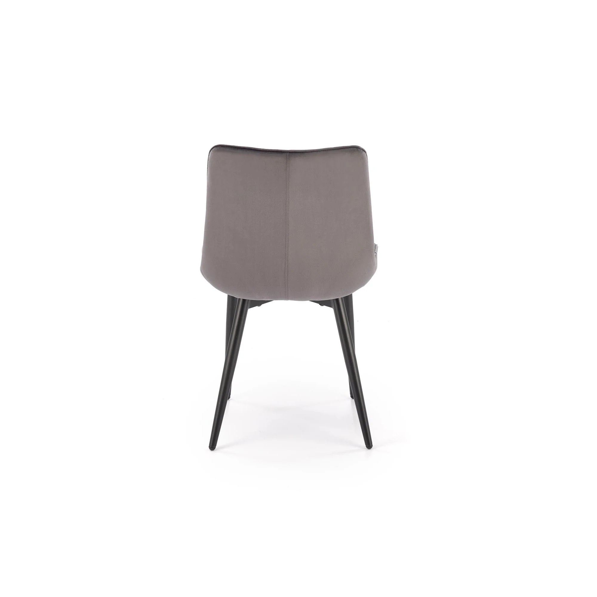 Scaun K580, gri - HLR 21, stofa catifelata/otel, 51x61x85 cm