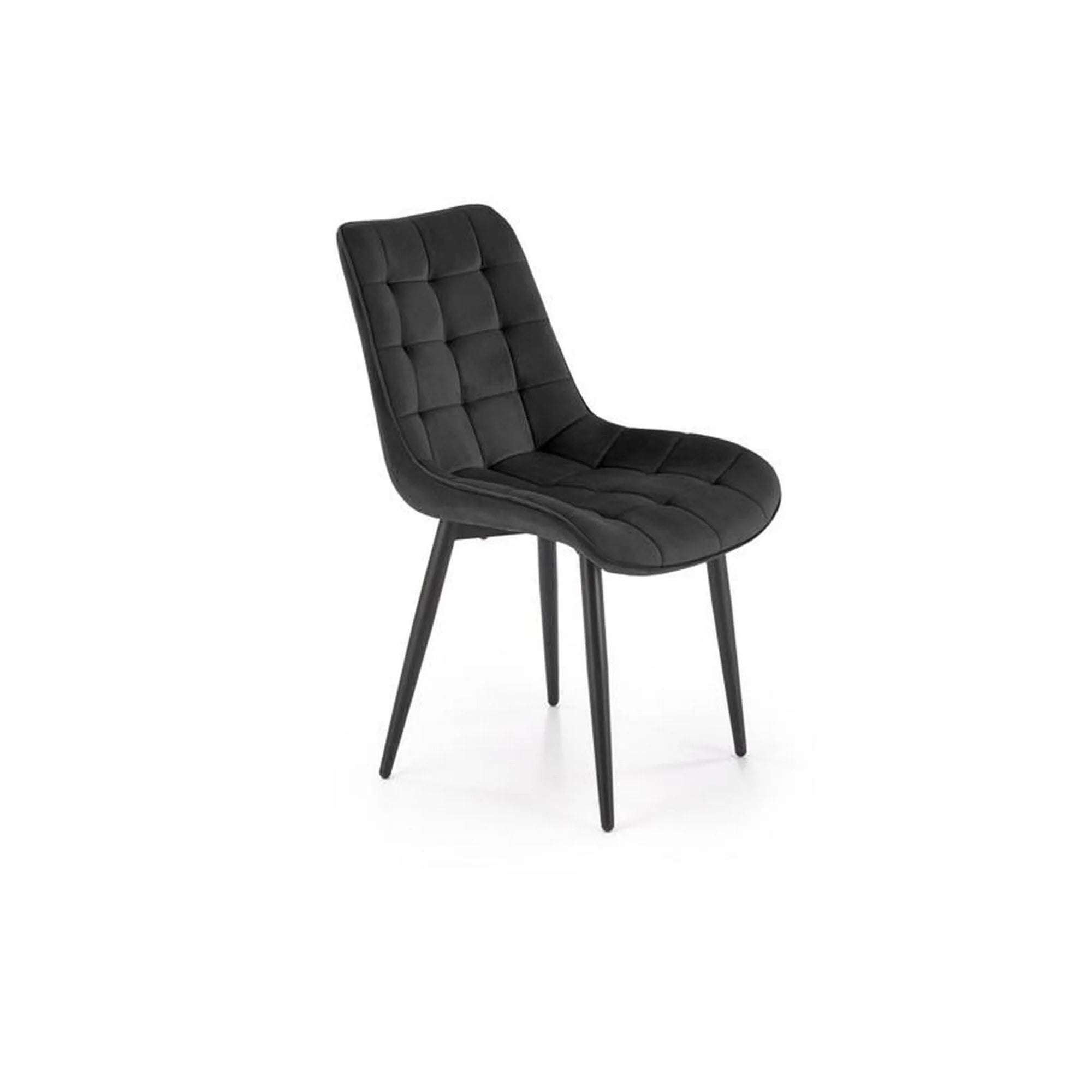 Scaun K580, negru - HLR 66, stofa catifelata/otel, 51x61x85 cm