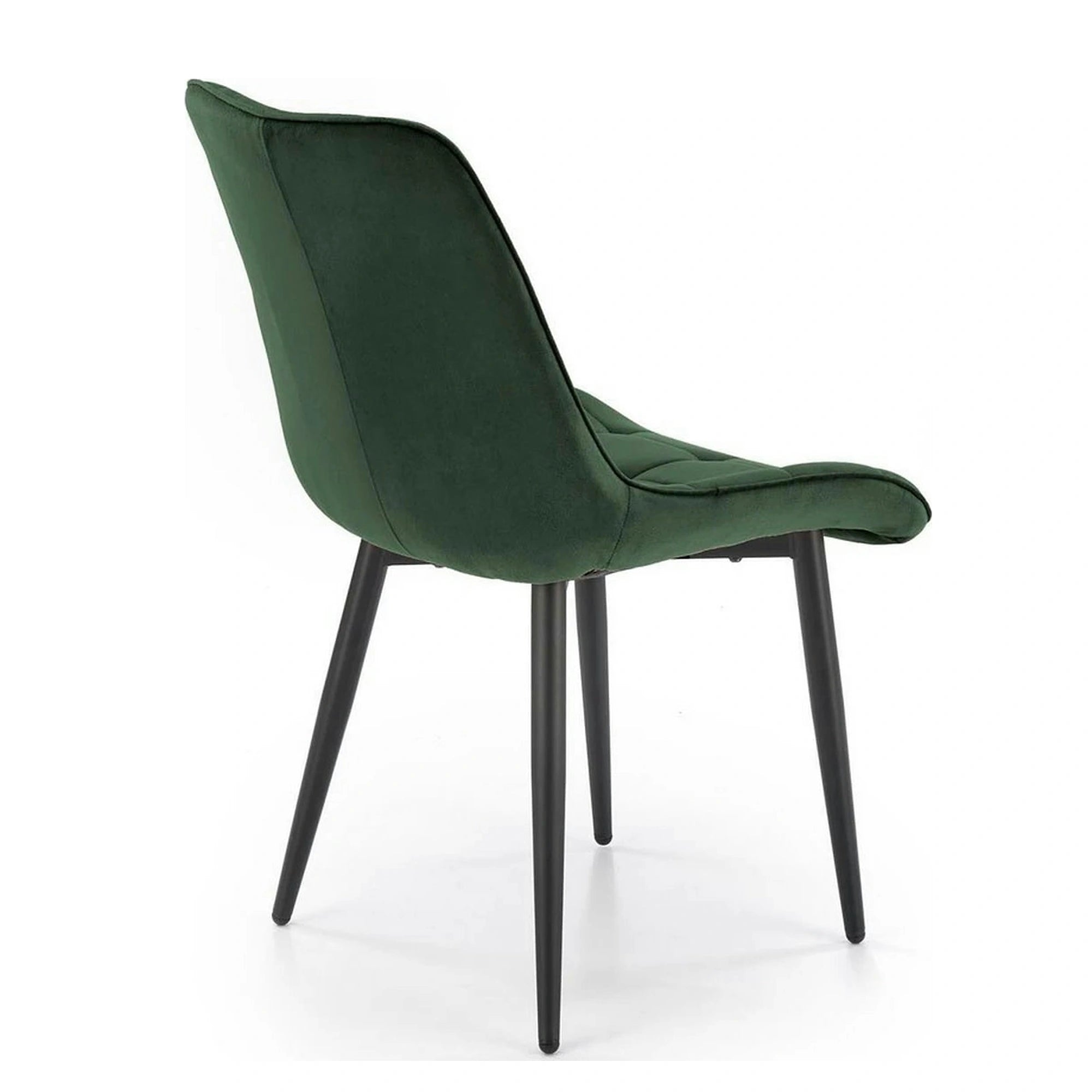Scaun K580, verde inchis - HLR 57, stofa catifelata/otel, 51x61x85 cm