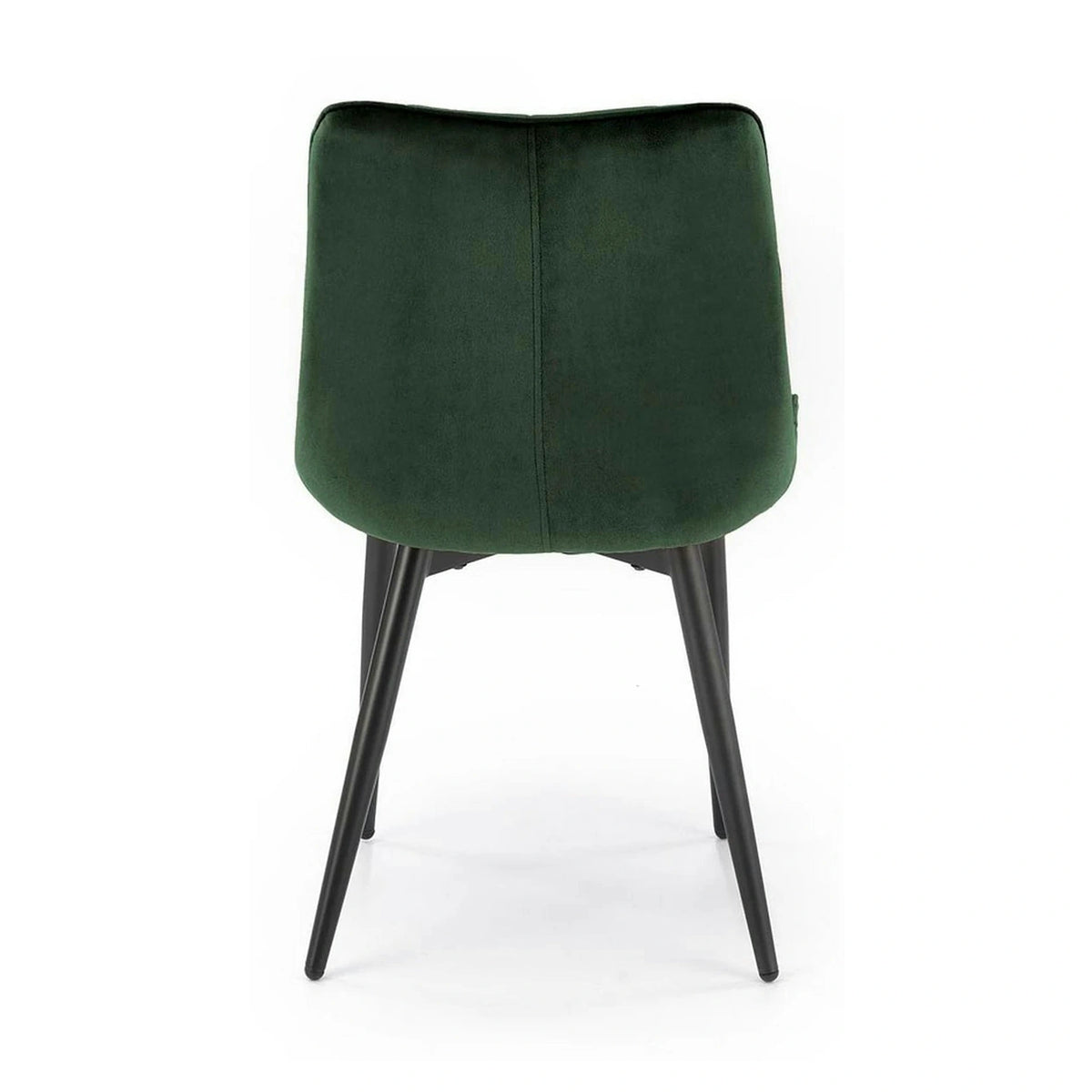 Scaun K580, verde inchis - HLR 57, stofa catifelata/otel, 51x61x85 cm