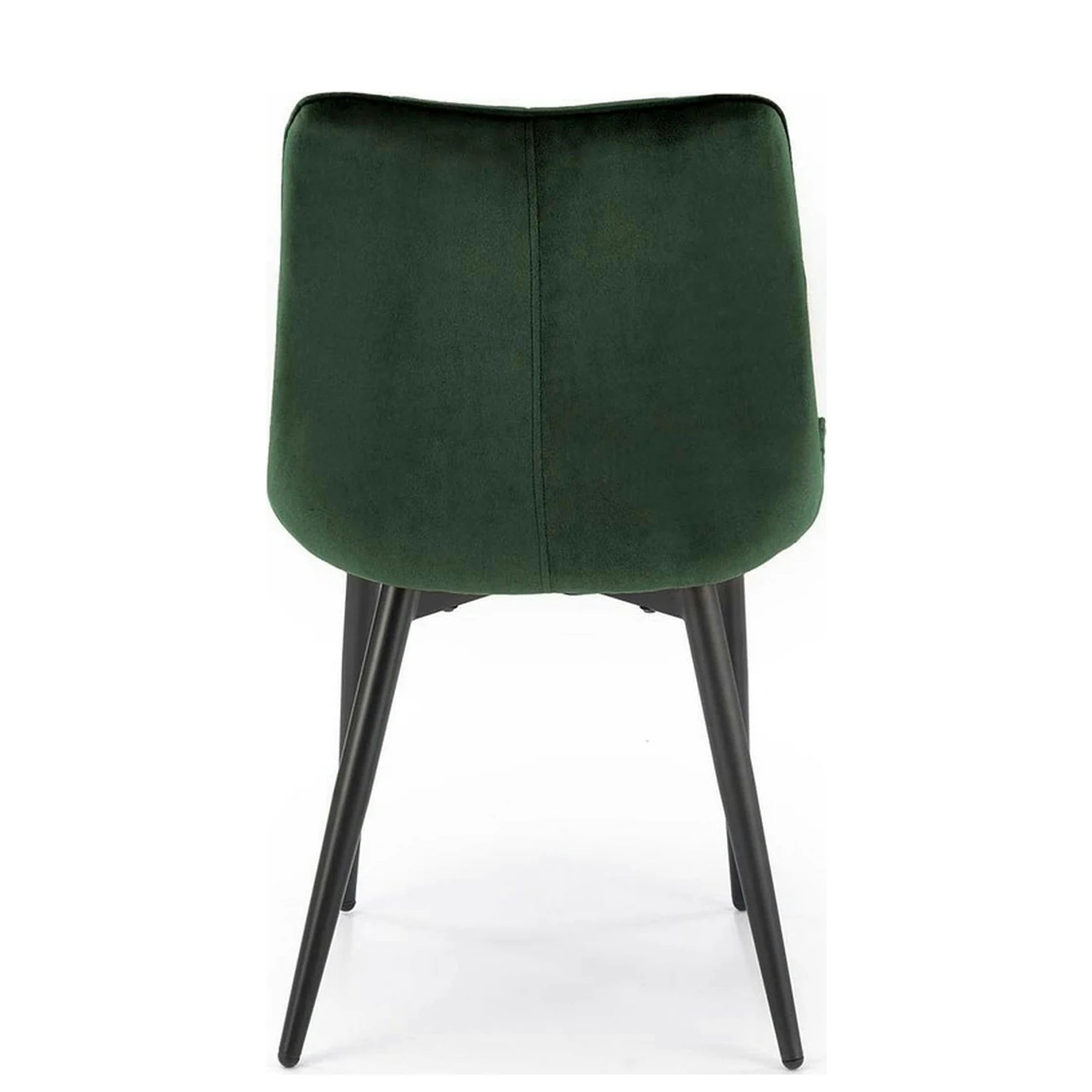 Scaun K580, verde inchis - HLR 57, stofa catifelata/otel, 51x61x85 cm