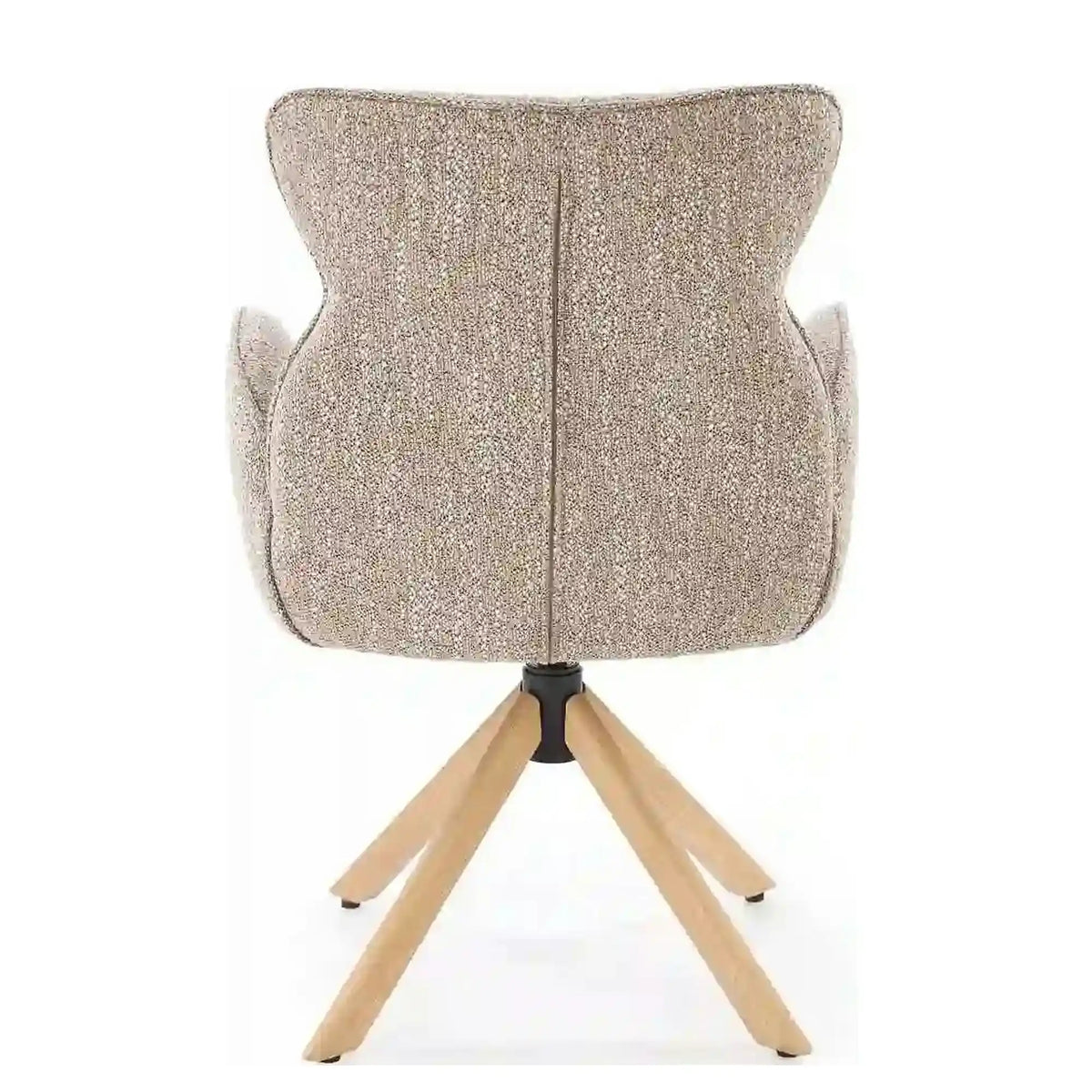 Scaun K585, bej inchis/stejar, stofa clasica/lemn, 63x64x93 cm