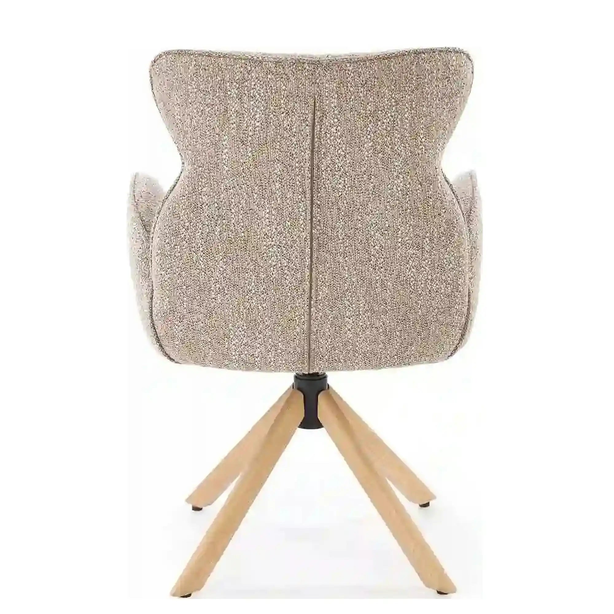Scaun K585, bej inchis/stejar, stofa clasica/lemn, 63x64x93 cm