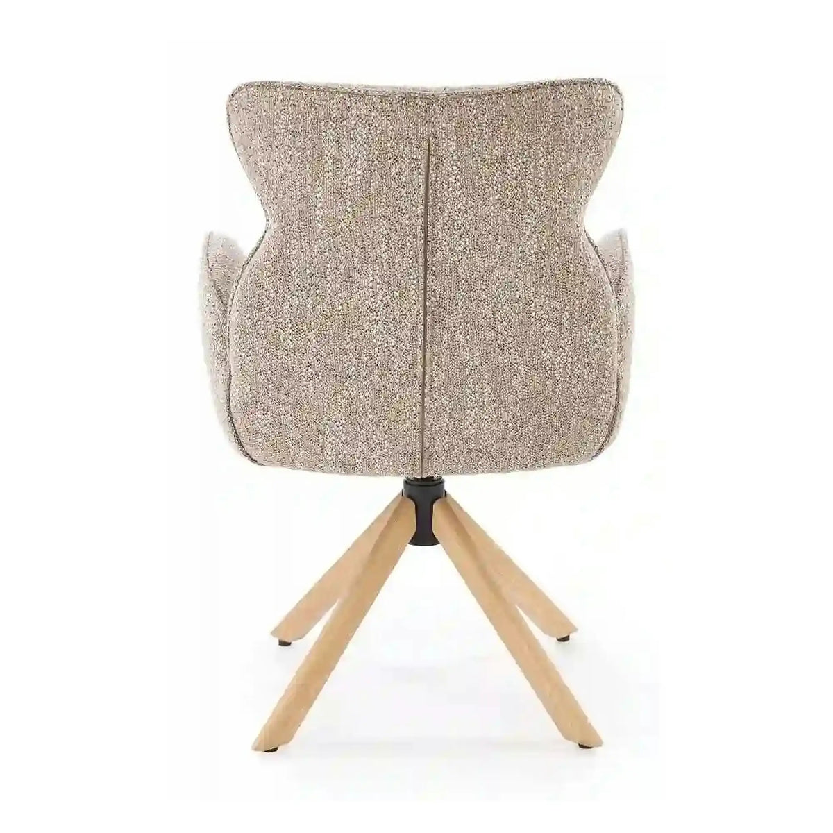 Scaun K585, bej inchis/stejar, stofa clasica/lemn, 63x64x93 cm