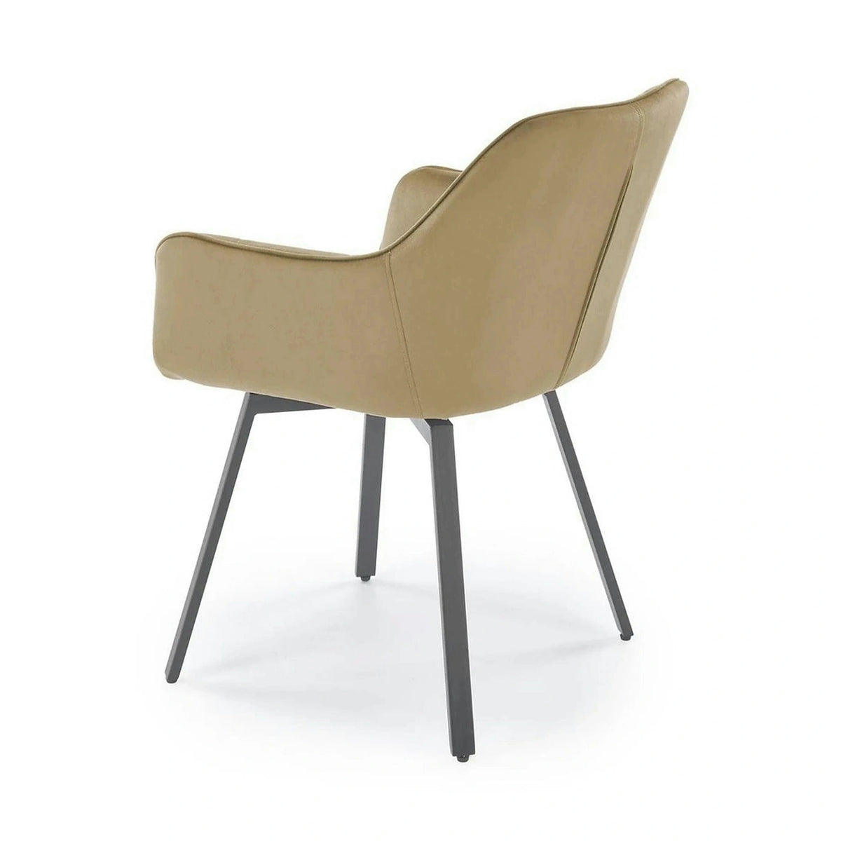 Scaun K588, bej - HLR 07, stofa catifelata/otel, 55x60x89 cm
