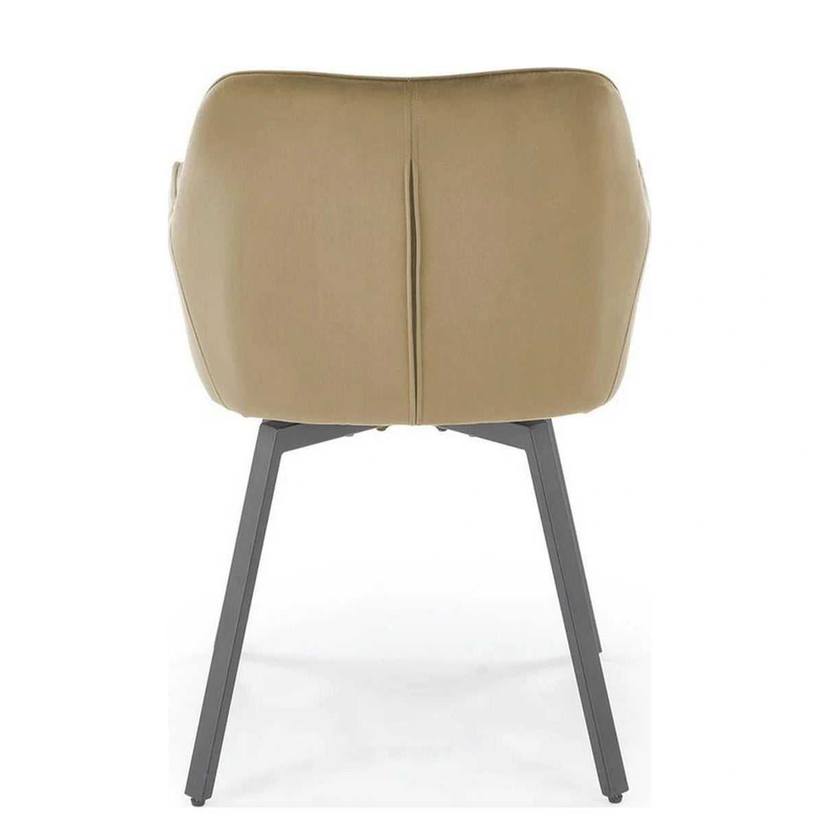 Scaun K588, bej - HLR 07, stofa catifelata/otel, 55x60x89 cm