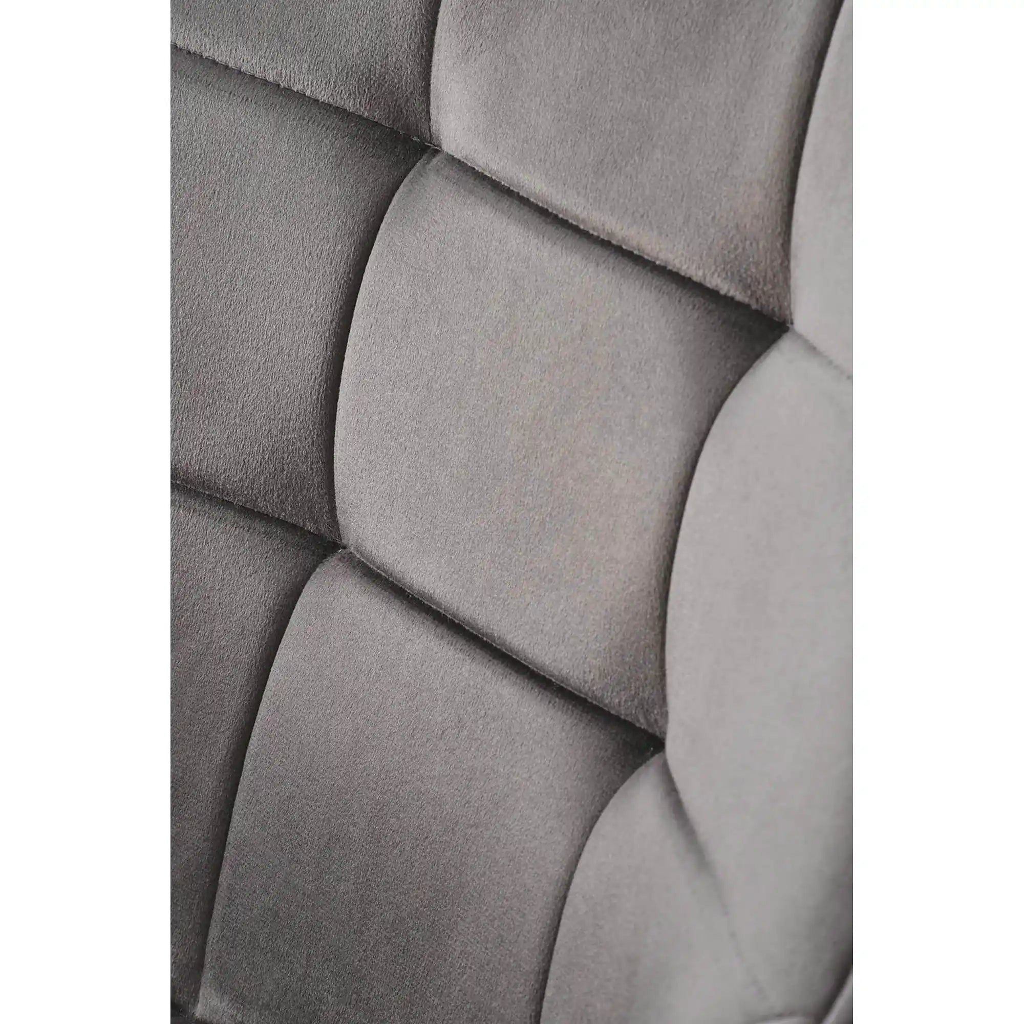 Scaun K588, gri - HLR 21, stofa catifelata/otel, 55x60x89 cm