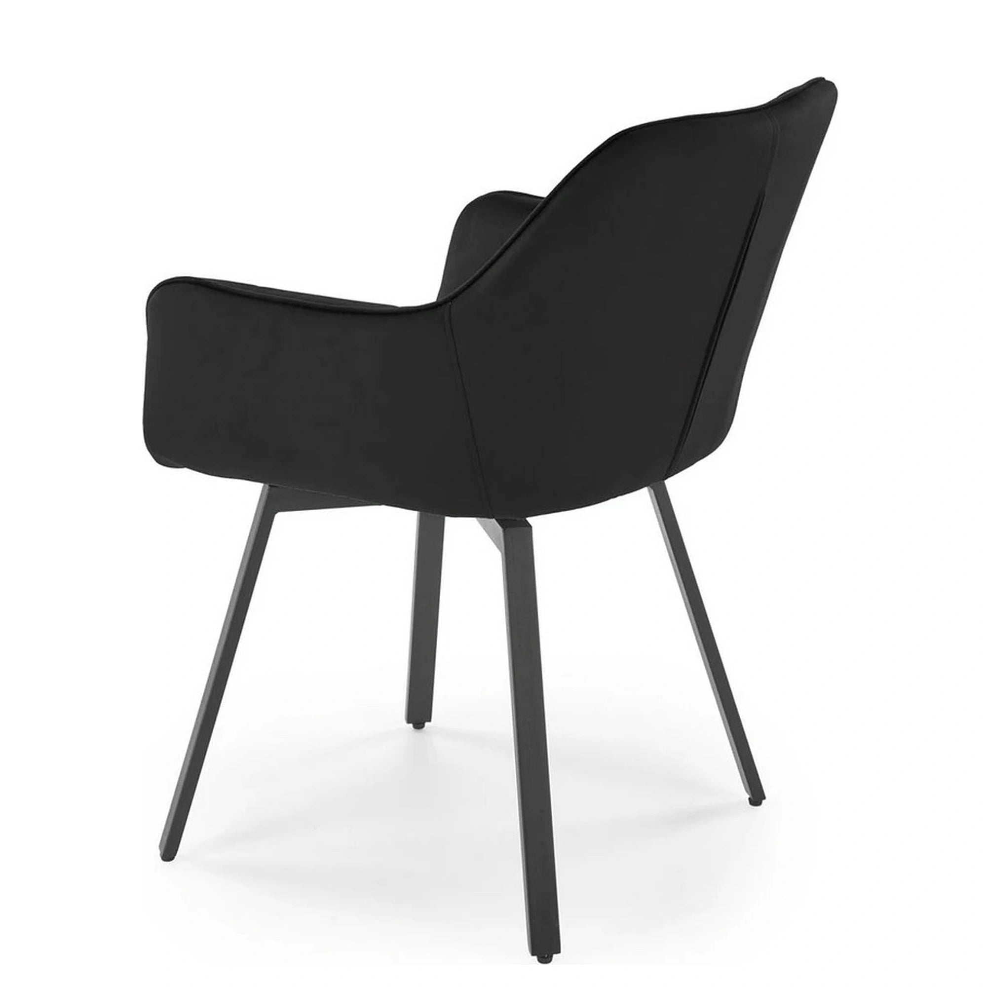 Scaun K588, negru - HLR 66, stofa catifelata/otel, 55x60x89 cm
