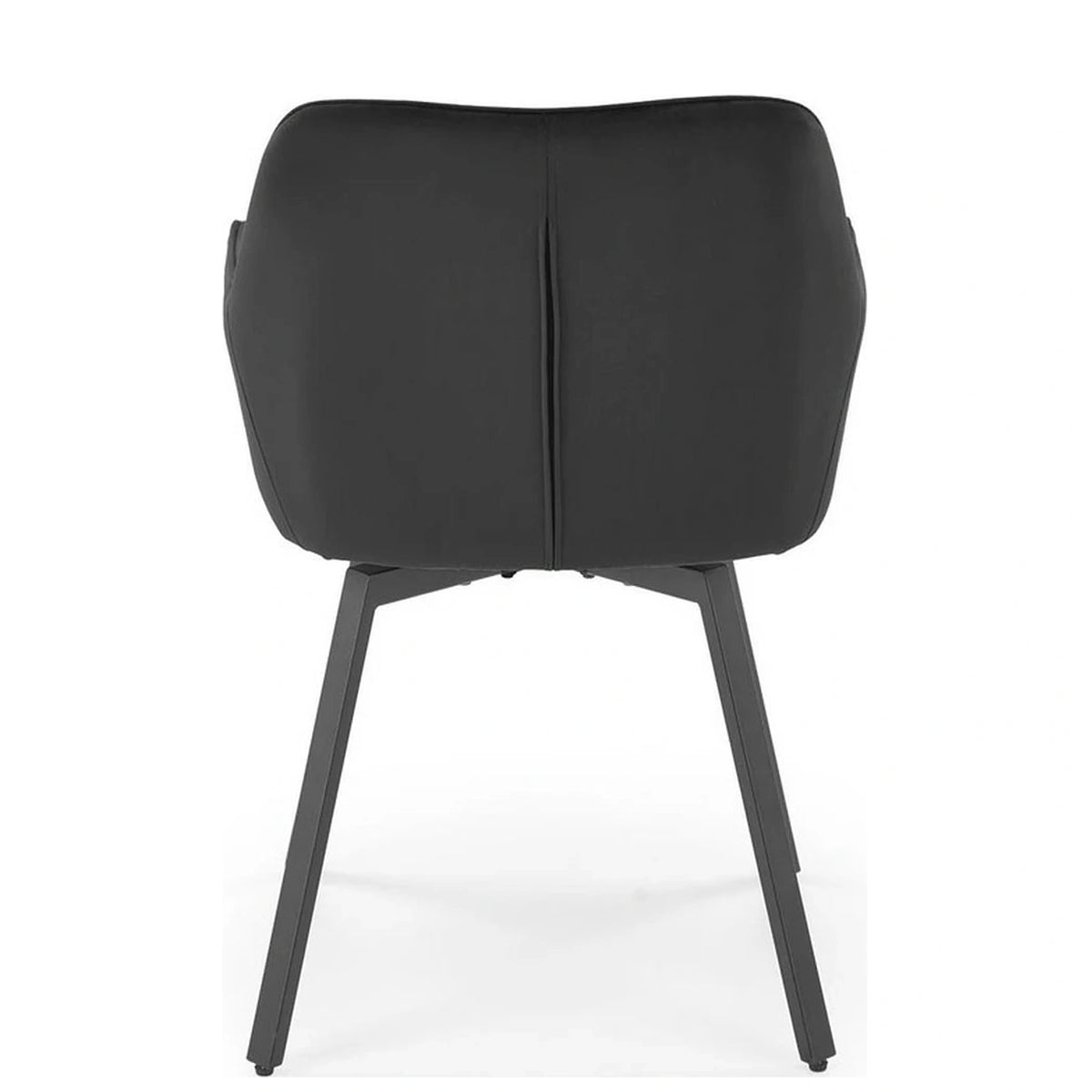 Scaun K588, negru - HLR 66, stofa catifelata/otel, 55x60x89 cm