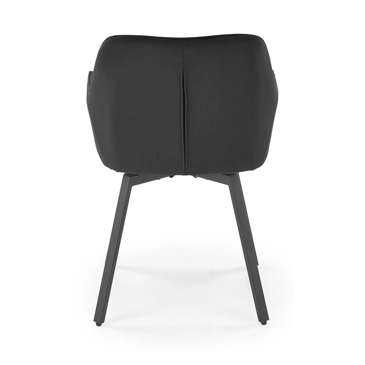 Scaun K588, negru - HLR 66, stofa catifelata/otel, 55x60x89 cm