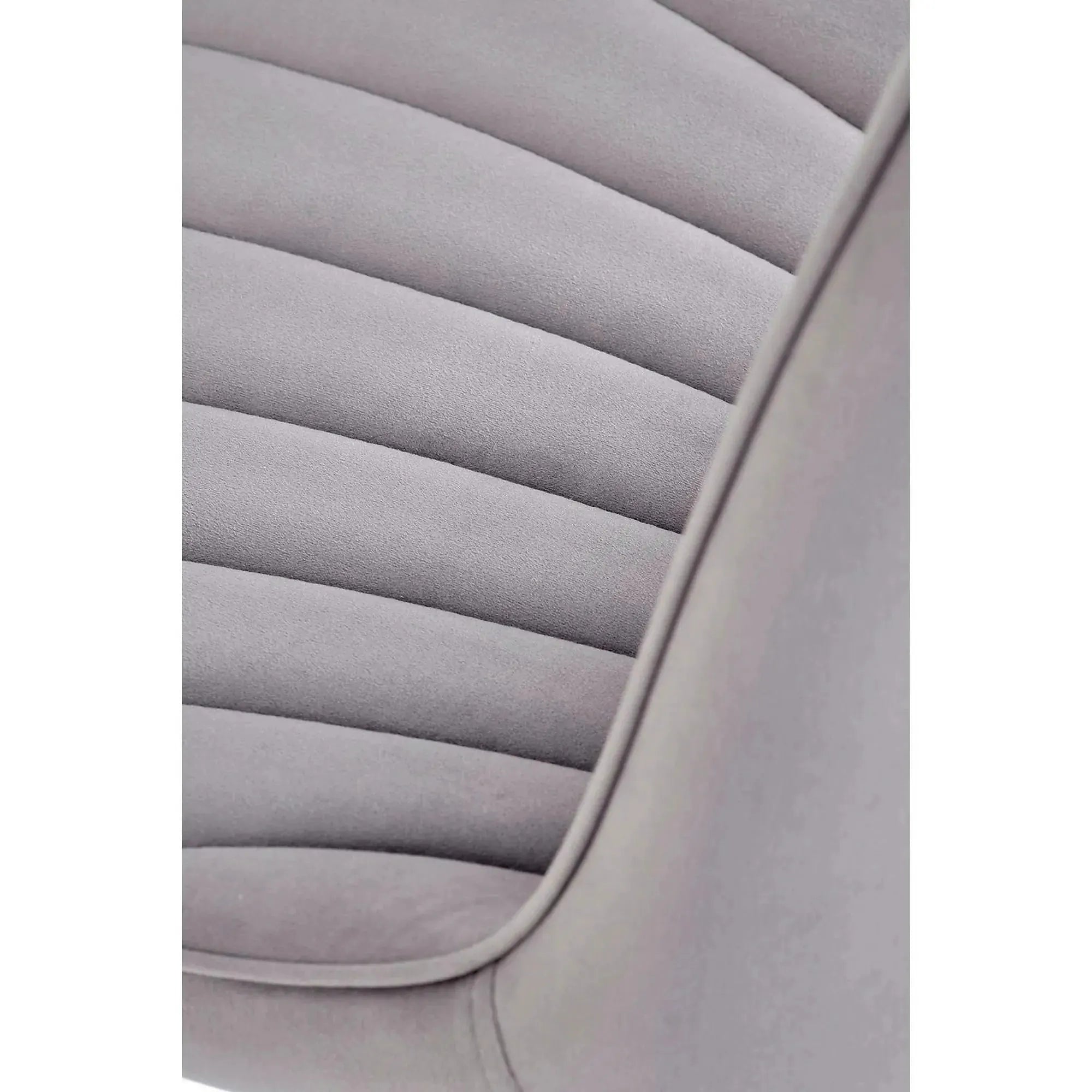 Scaun K589, gri - Bluvel 14, stofa catifelata/otel, 50x63x87 cm