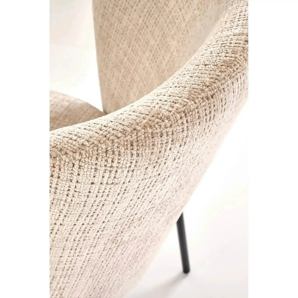 Scaun K590, bej - Cremona 14, stofa catifelata/otel, 55x66x80 cm