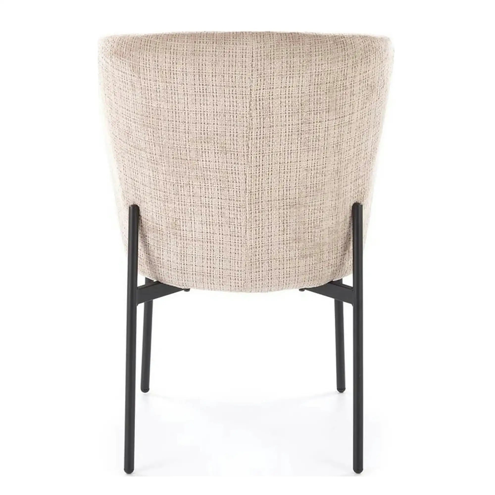 Scaun K590, bej - Cremona 14, stofa catifelata/otel, 55x66x80 cm