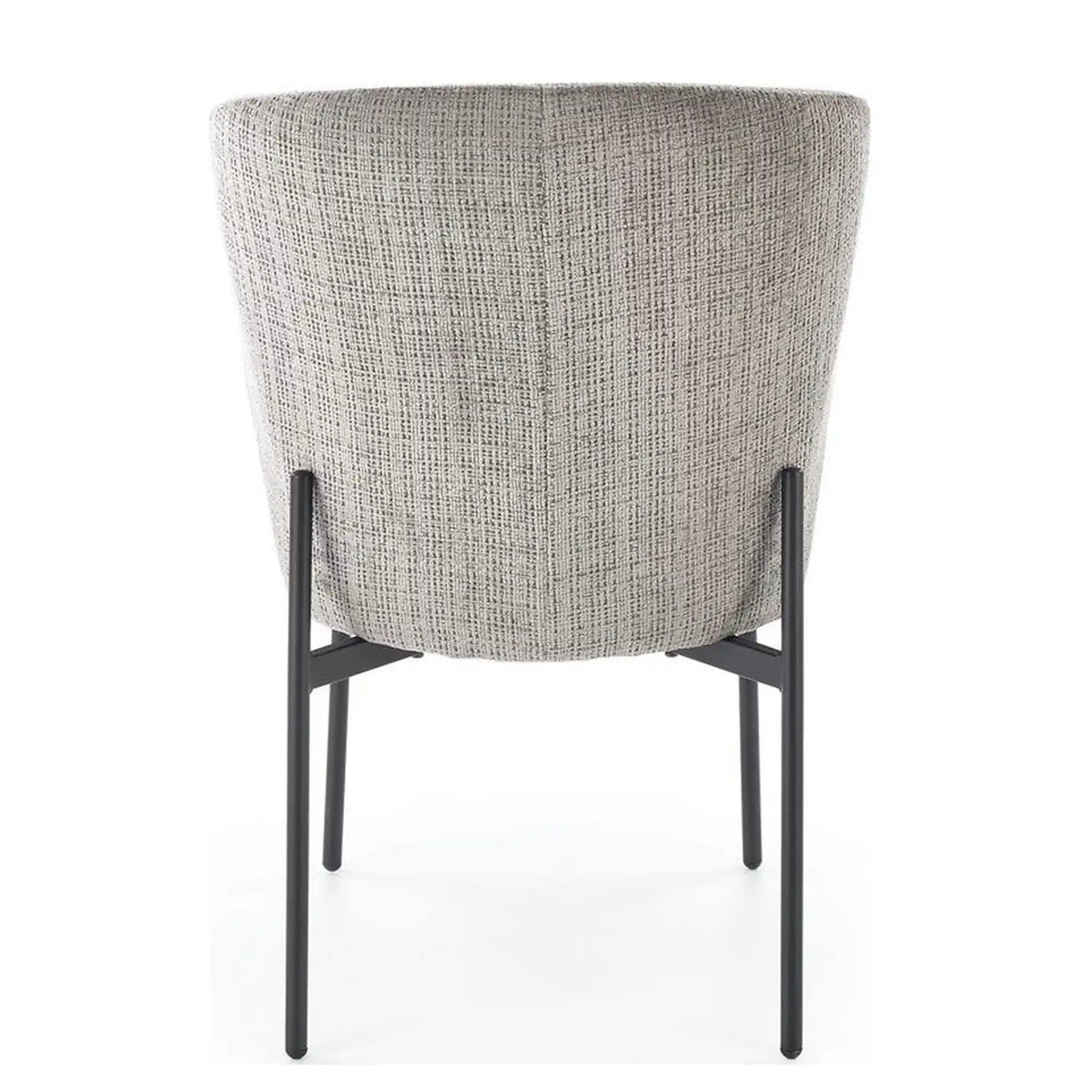 Scaun K590, gri - Cremona 96, stofa catifelata/otel, 55x66x80 cm