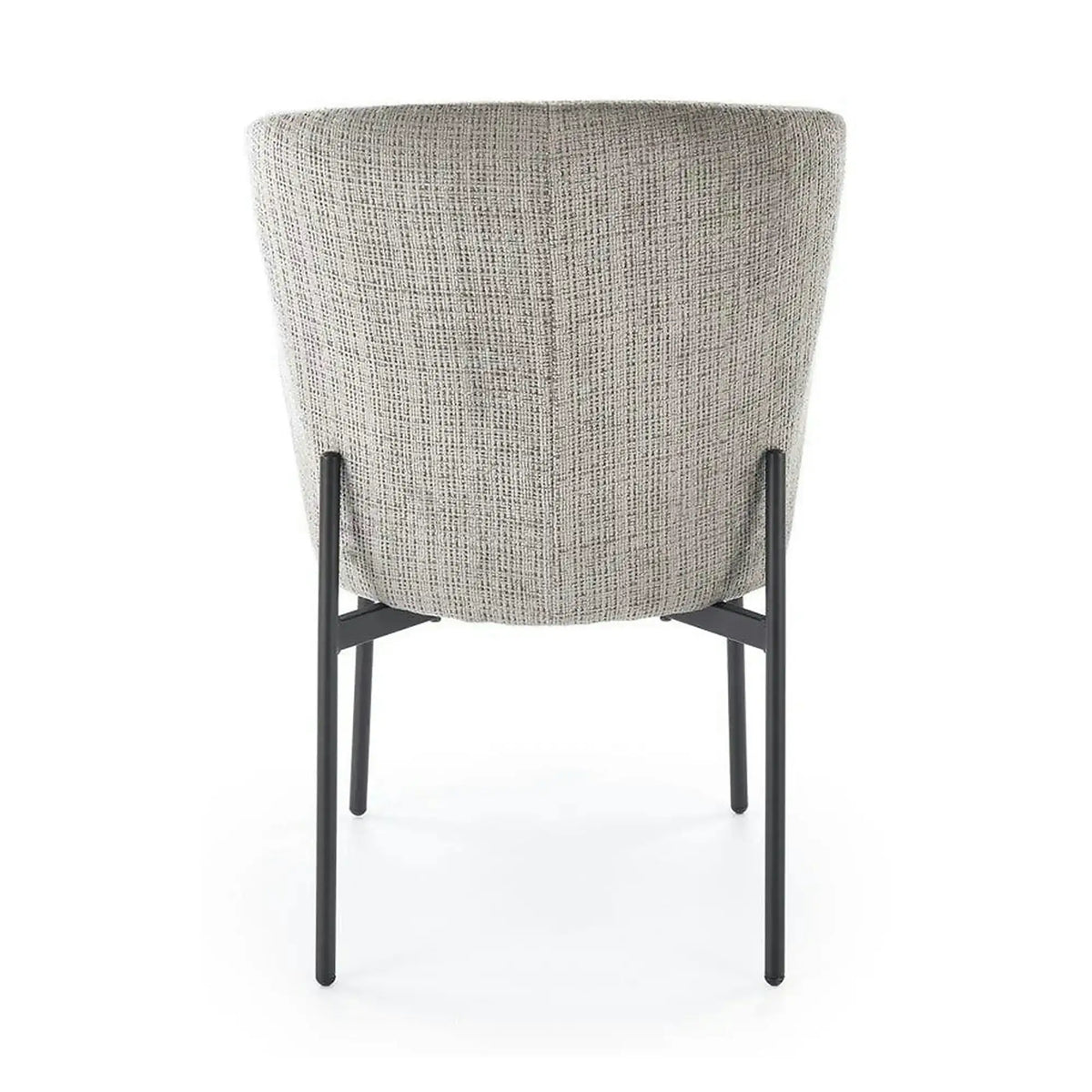 Scaun K590, gri - Cremona 96, stofa catifelata/otel, 55x66x80 cm