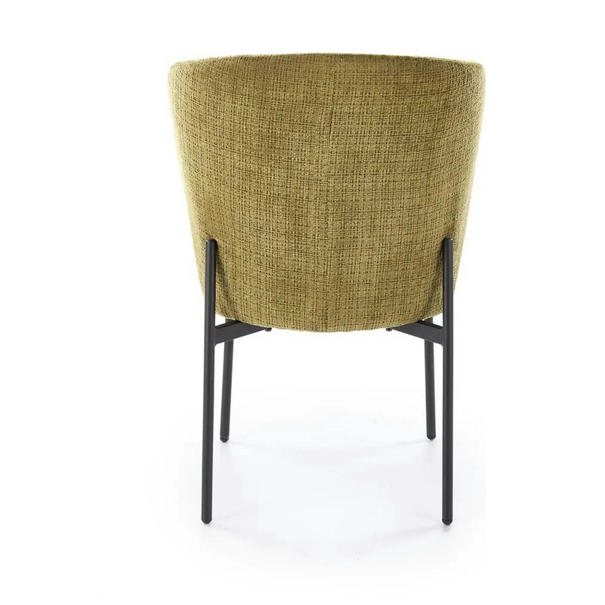 Scaun K590, verde olive - Cremona 38, stofa catifelata/otel, 55x66x80 cm