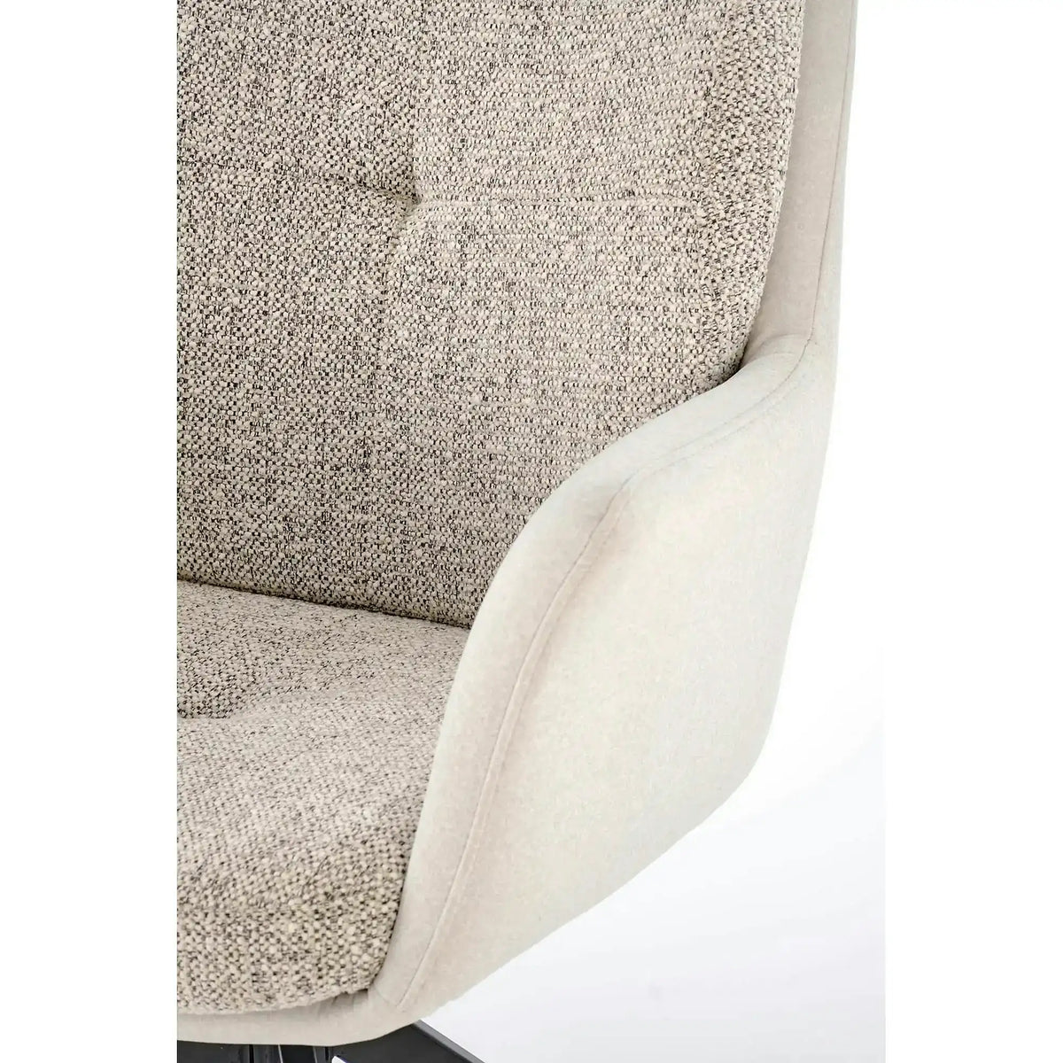 Scaun K591, gri deschis/negru, stofa clasica/otel, 65x73x94 cm