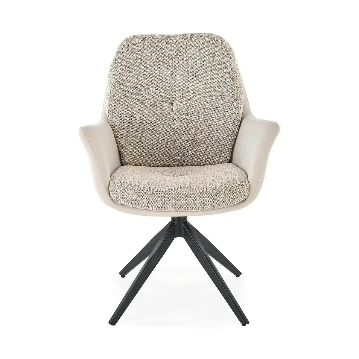 Scaun K591, gri deschis/negru, stofa clasica/otel, 65x73x94 cm