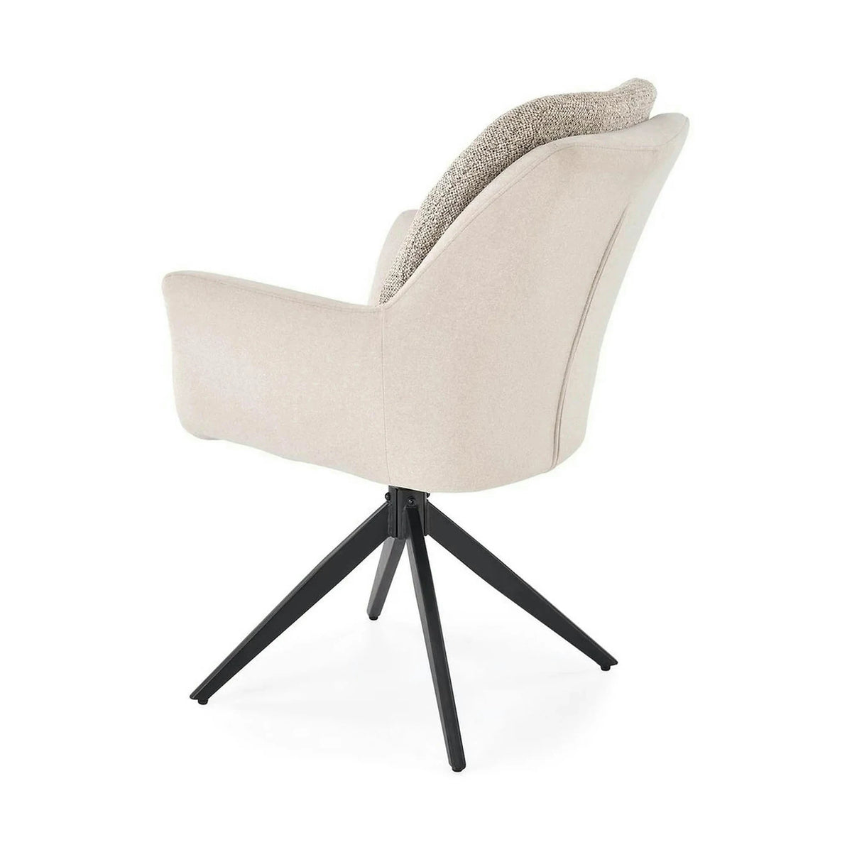 Scaun K591, gri deschis/negru, stofa clasica/otel, 65x73x94 cm