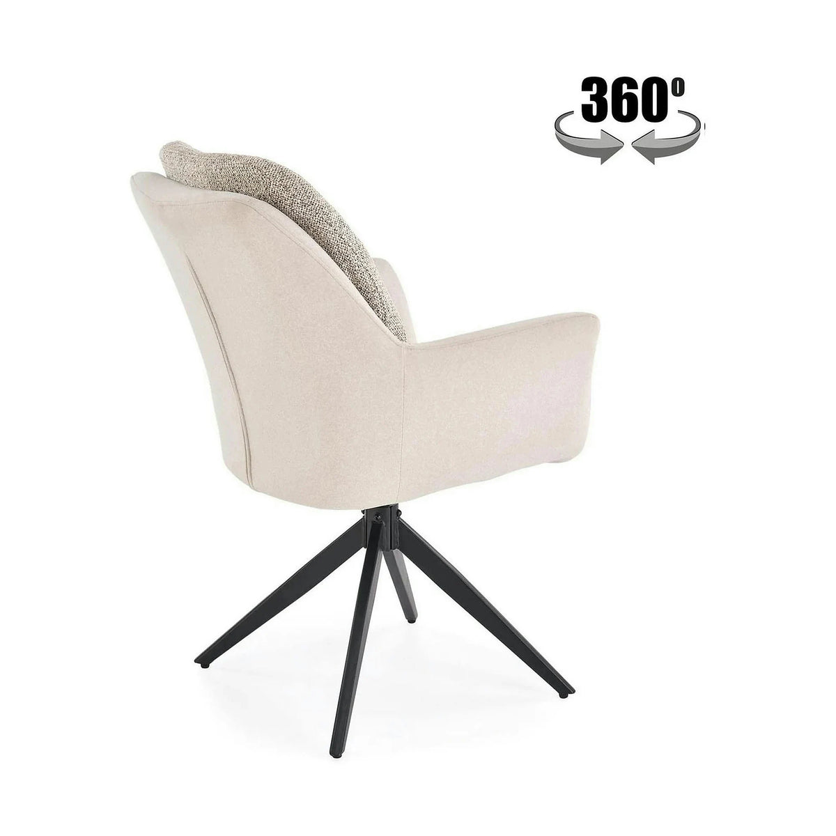 Scaun K591, gri deschis/negru, stofa clasica/otel, 65x73x94 cm