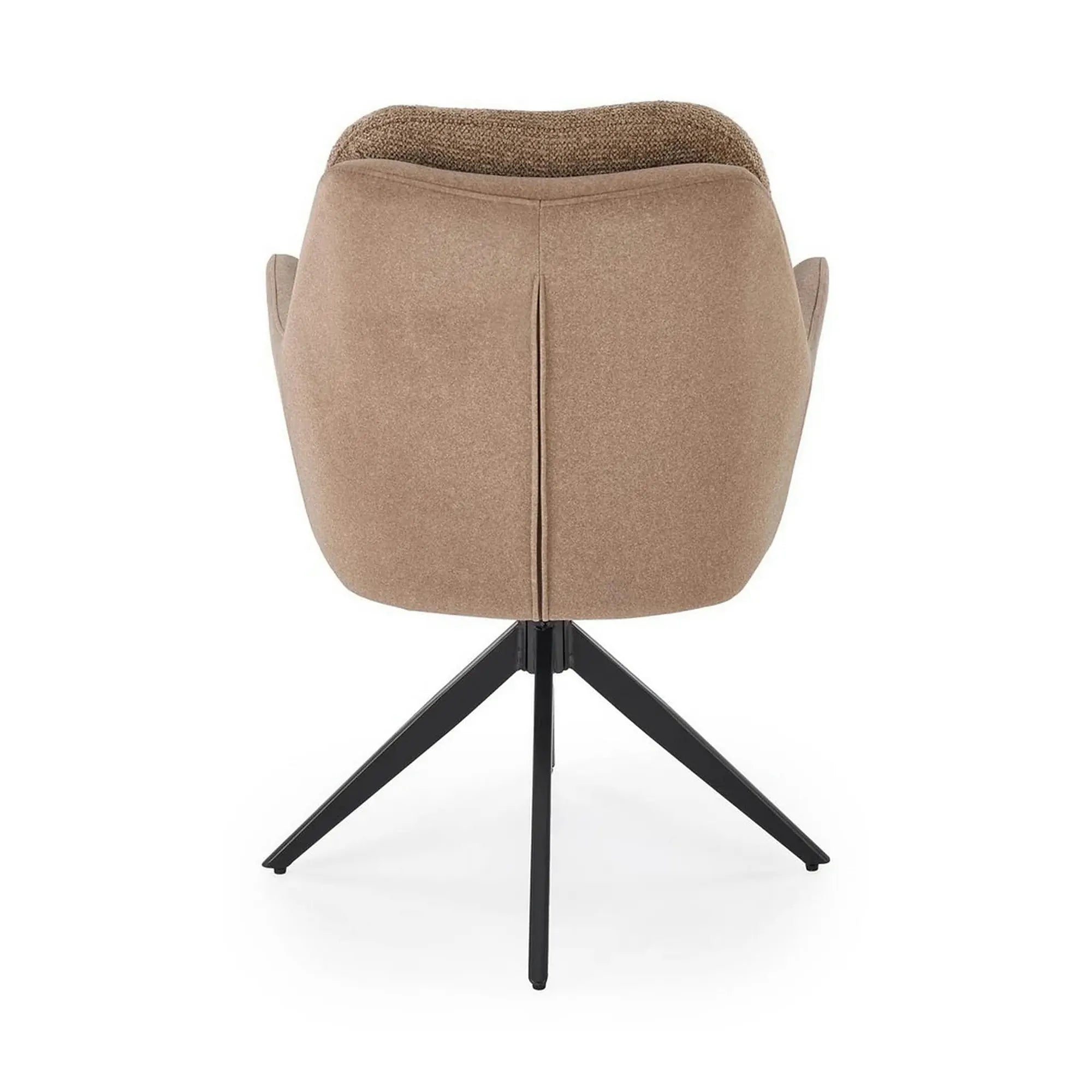 Scaun K591, maro/negru, stofa clasica/otel, 65x73x94 cm
