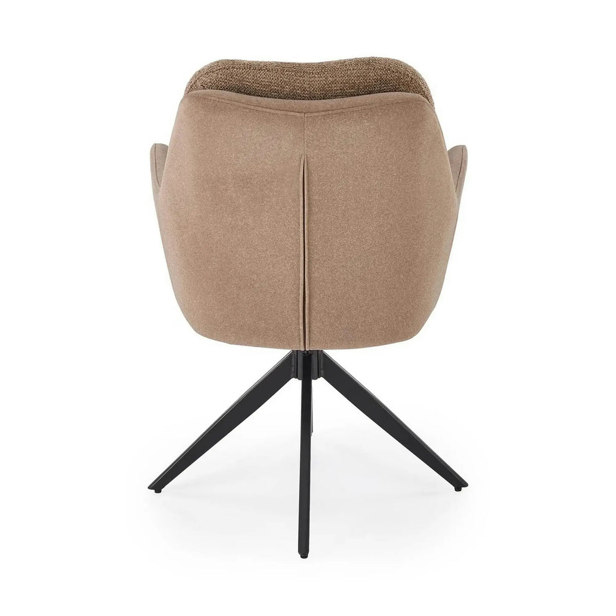 Scaun K591, maro/negru, stofa clasica/otel, 65x73x94 cm