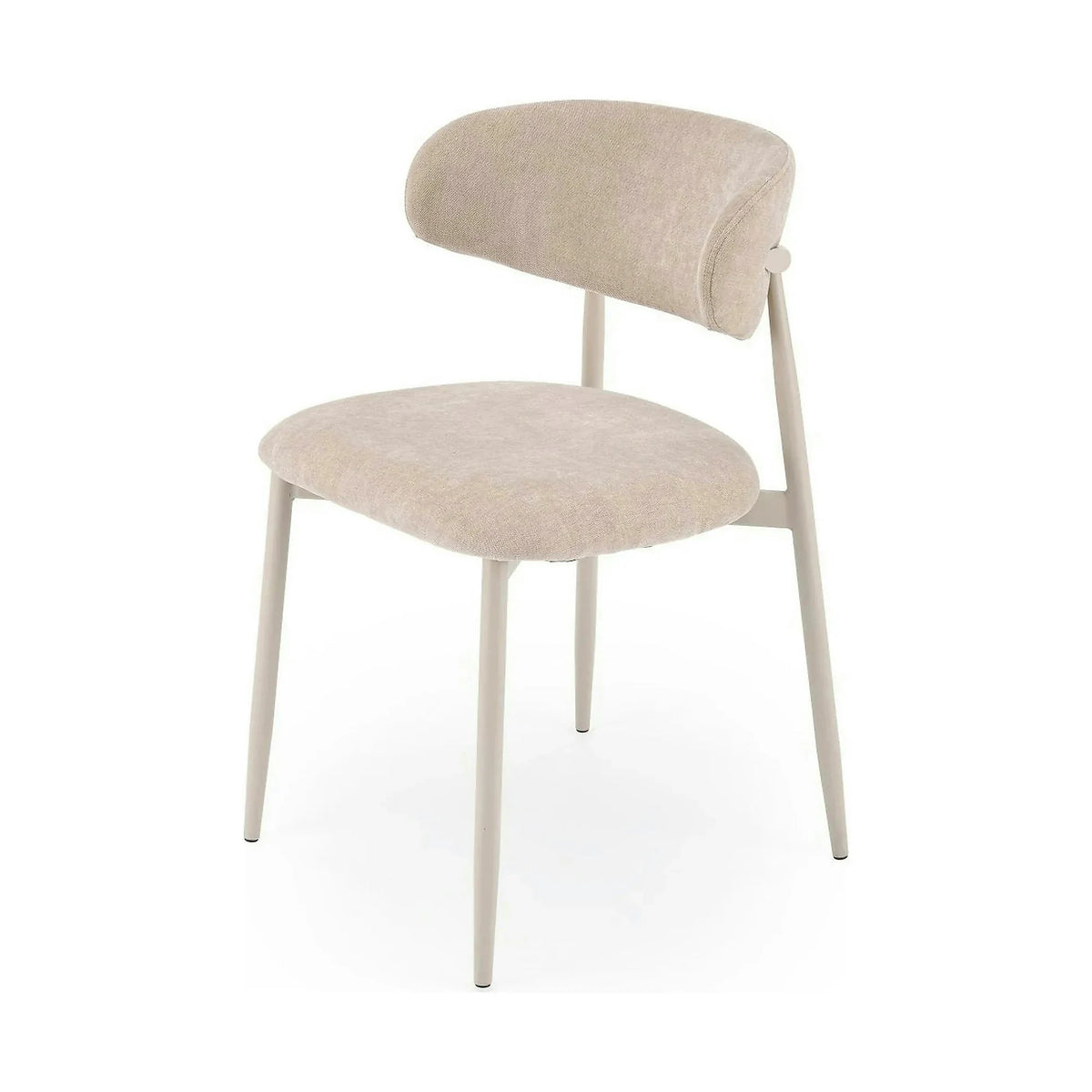 Scaun K607, bej/casmir, stofa clasica/metal, 52x50x78 cm