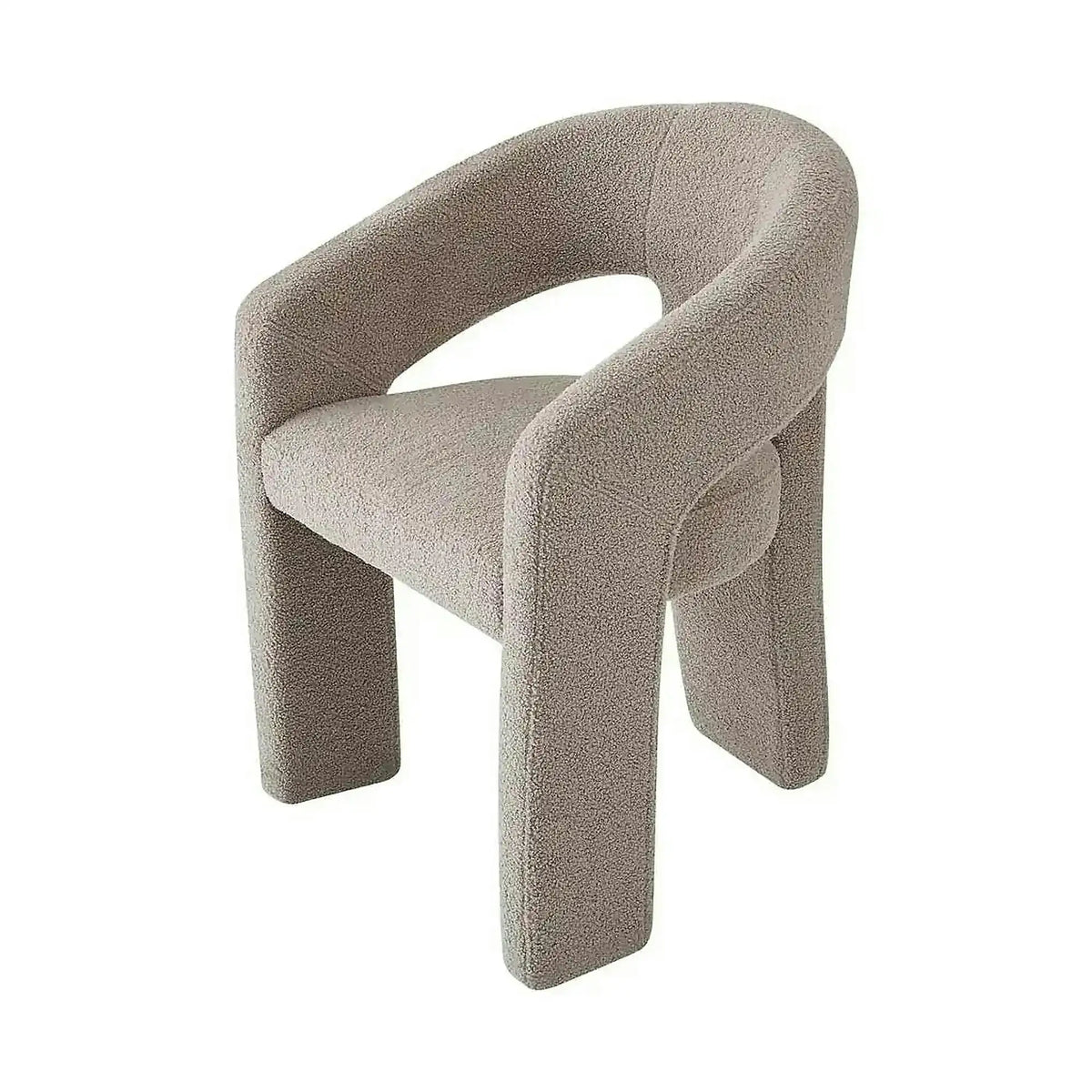 Scaun K612, stofa buclata bej, 56x54x76 cm