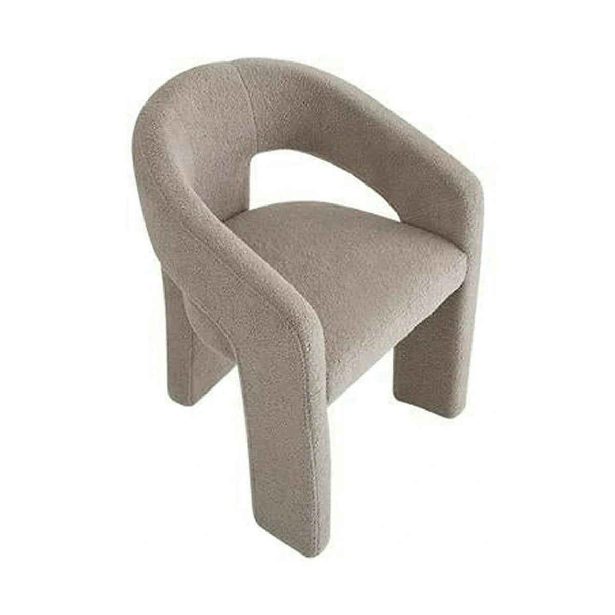 Scaun K612, stofa buclata bej, 56x54x76 cm