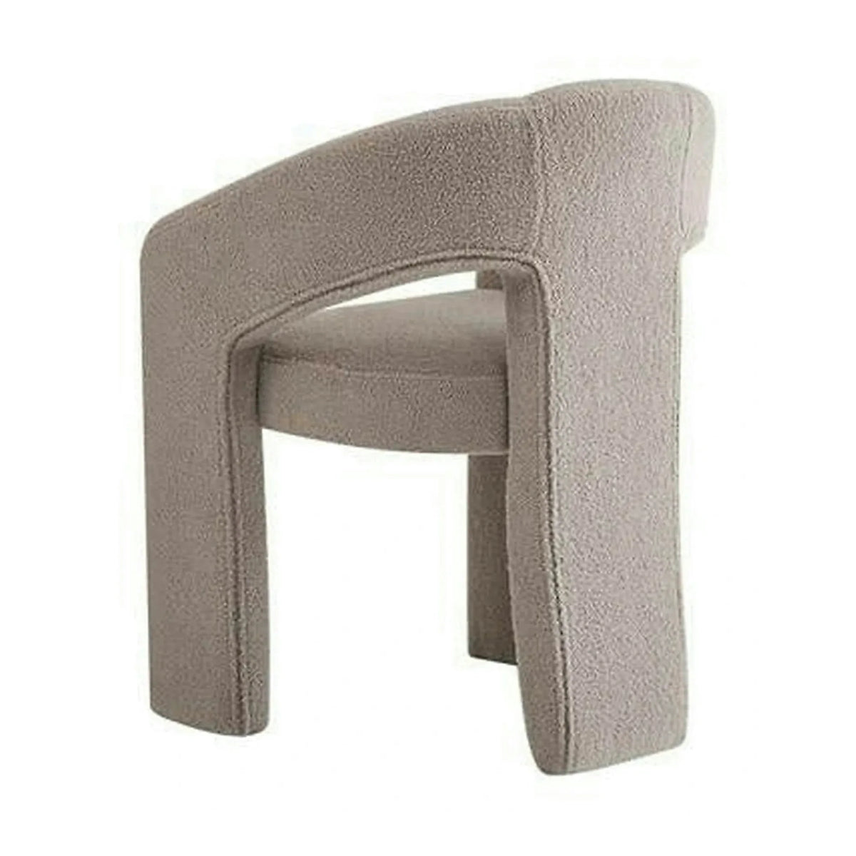 Scaun K612, stofa buclata bej, 56x54x76 cm
