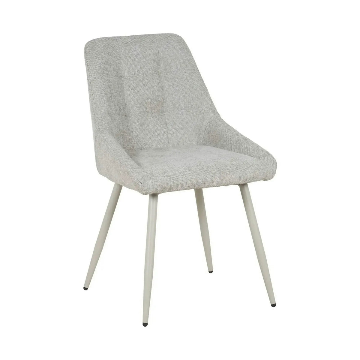 Scaun KENT, grej/gri deschis, stofa clasica/metal, 50x60x84 cm