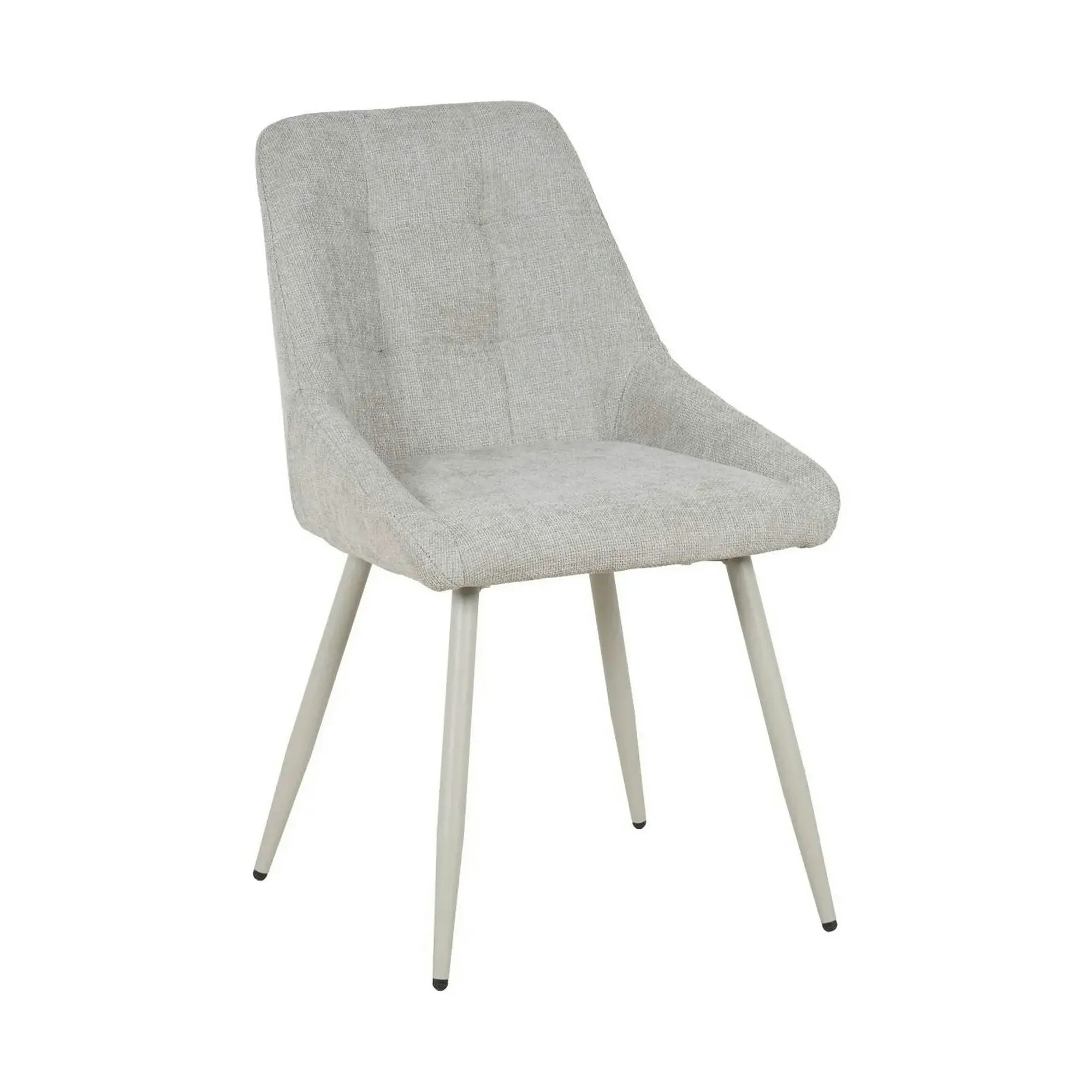 Scaun KENT, grej/gri deschis, stofa clasica/metal, 50x60x84 cm