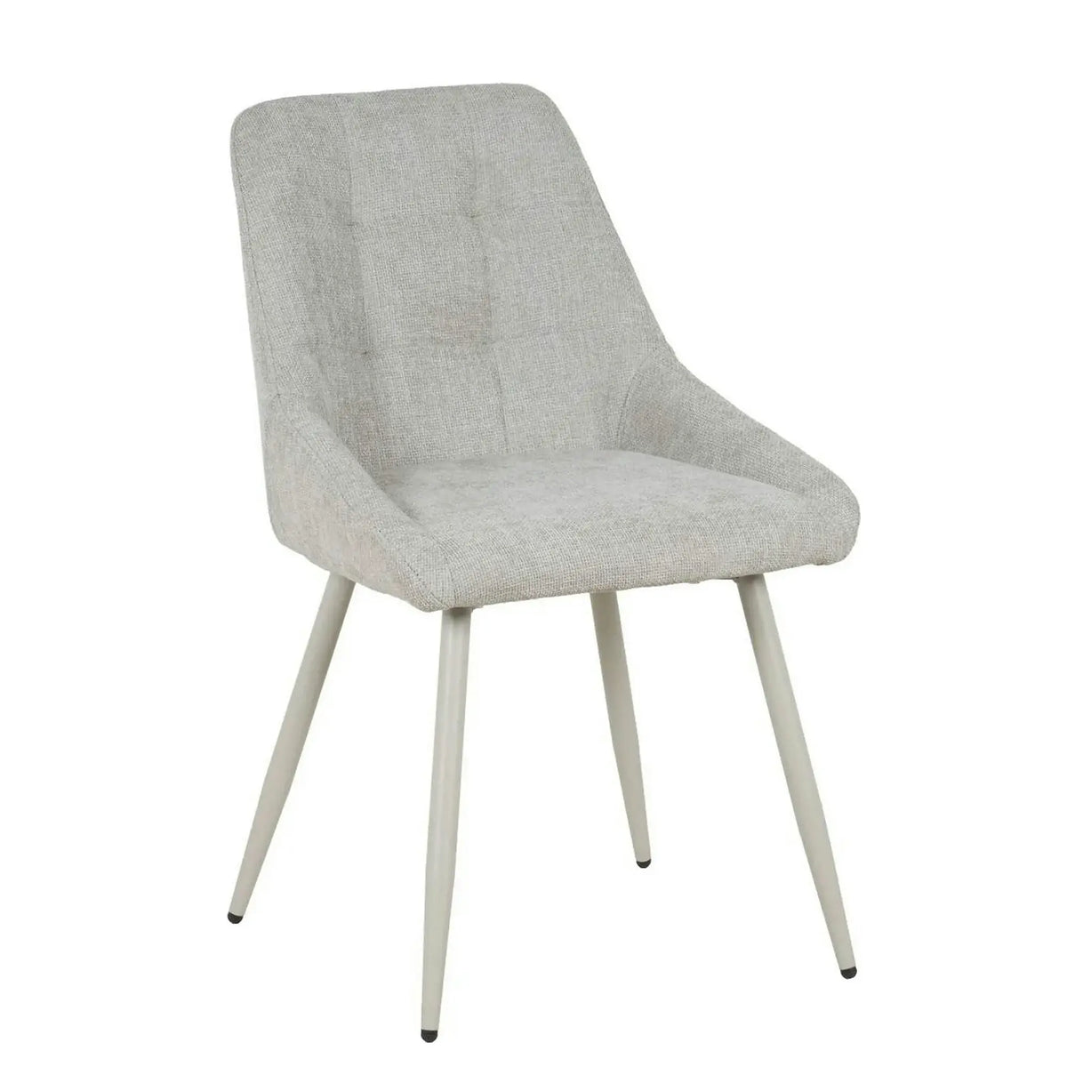 Scaun KENT, grej/gri deschis, stofa clasica/metal, 50x60x84 cm