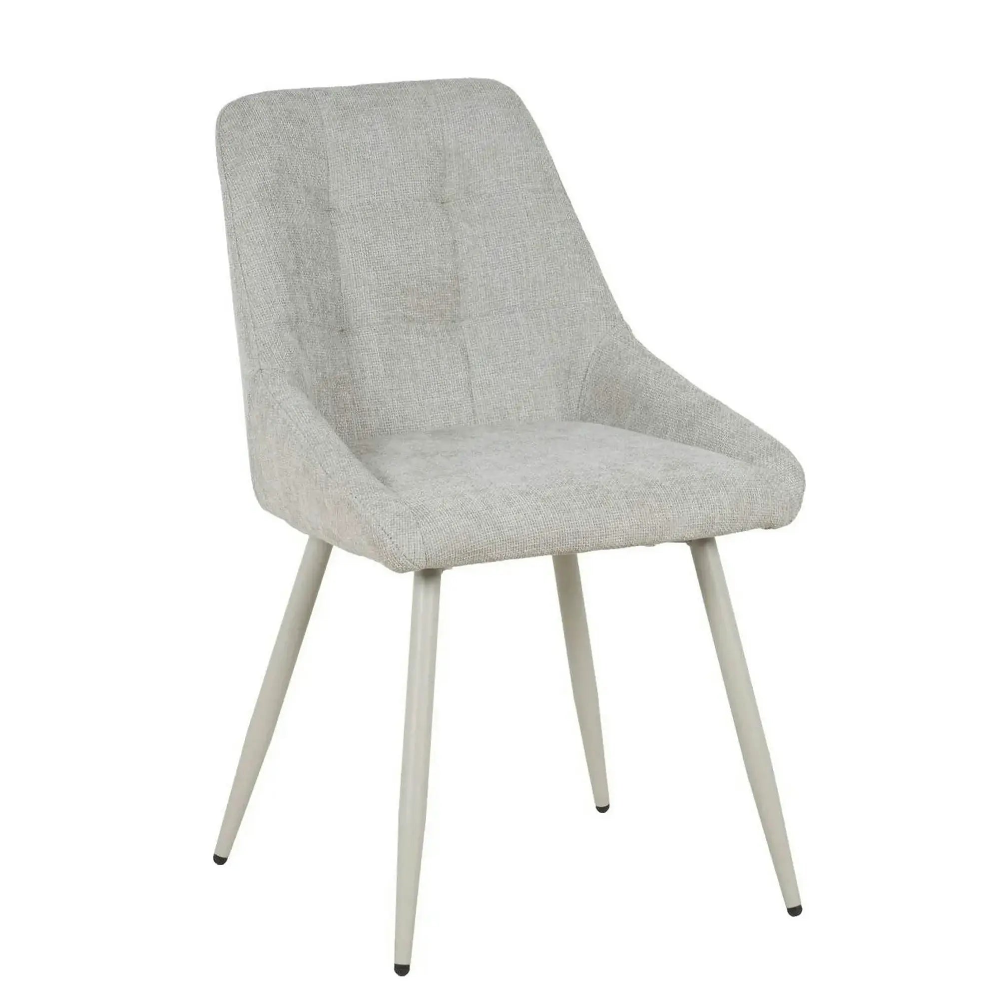 Scaun KENT, grej/gri deschis, stofa clasica/metal, 50x60x84 cm