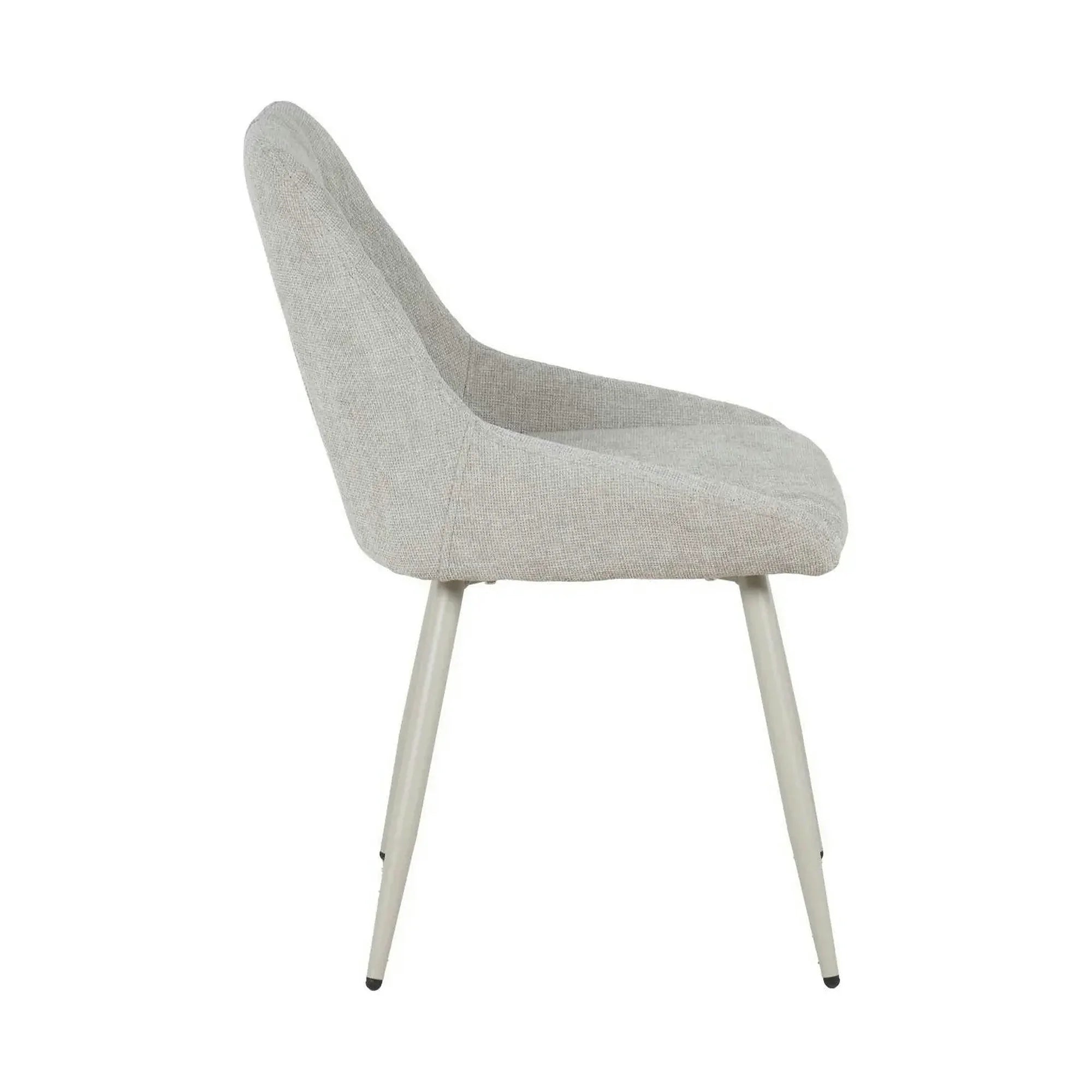 Scaun KENT, grej/gri deschis, stofa clasica/metal, 50x60x84 cm