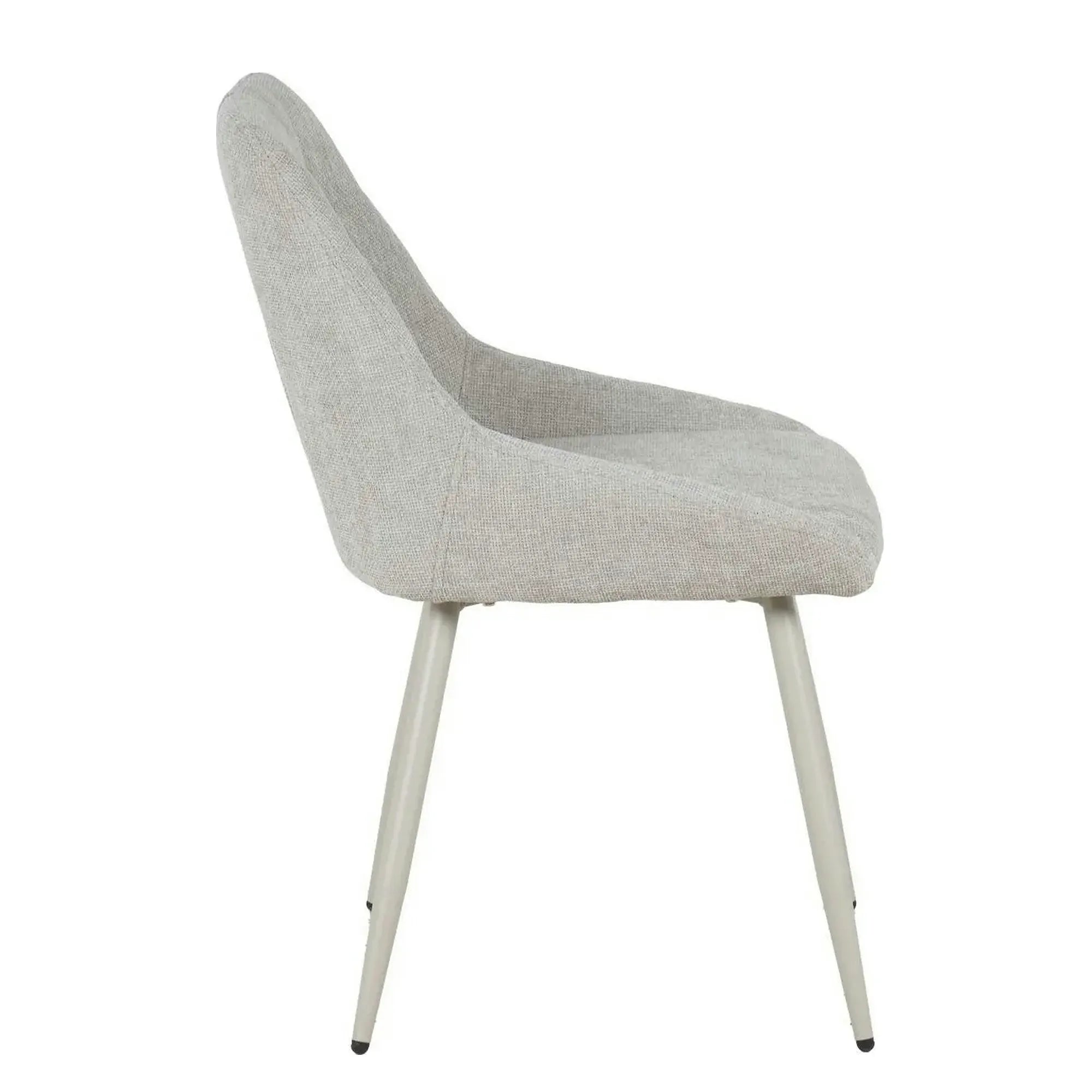 Scaun KENT, grej/gri deschis, stofa clasica/metal, 50x60x84 cm