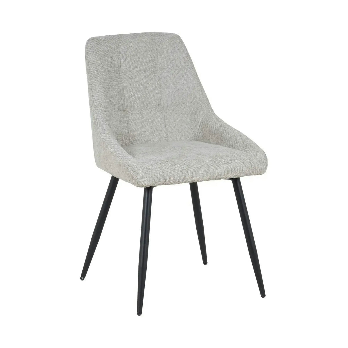 Scaun KENT, grej/negru, stofa clasica/metal, 50x60x84 cm