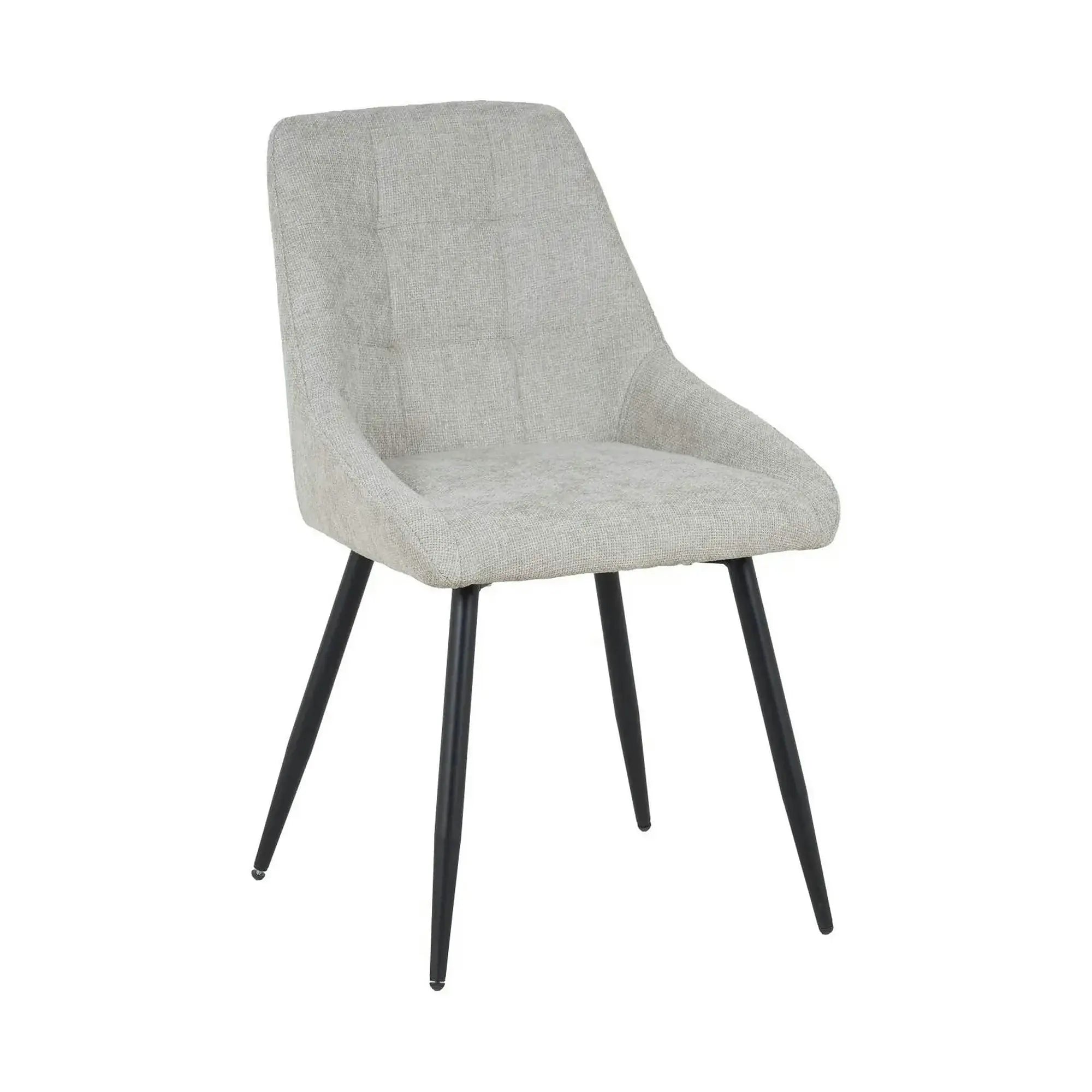 Scaun KENT, grej/negru, stofa clasica/metal, 50x60x84 cm