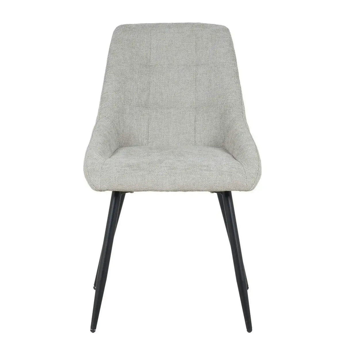 Scaun KENT, grej/negru, stofa clasica/metal, 50x60x84 cm