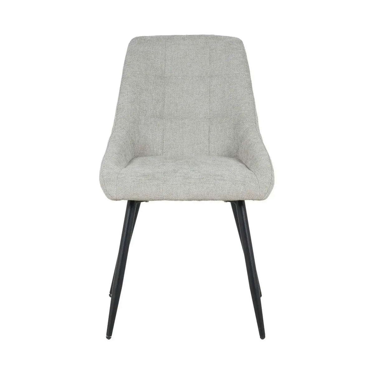 Scaun KENT, grej/negru, stofa clasica/metal, 50x60x84 cm